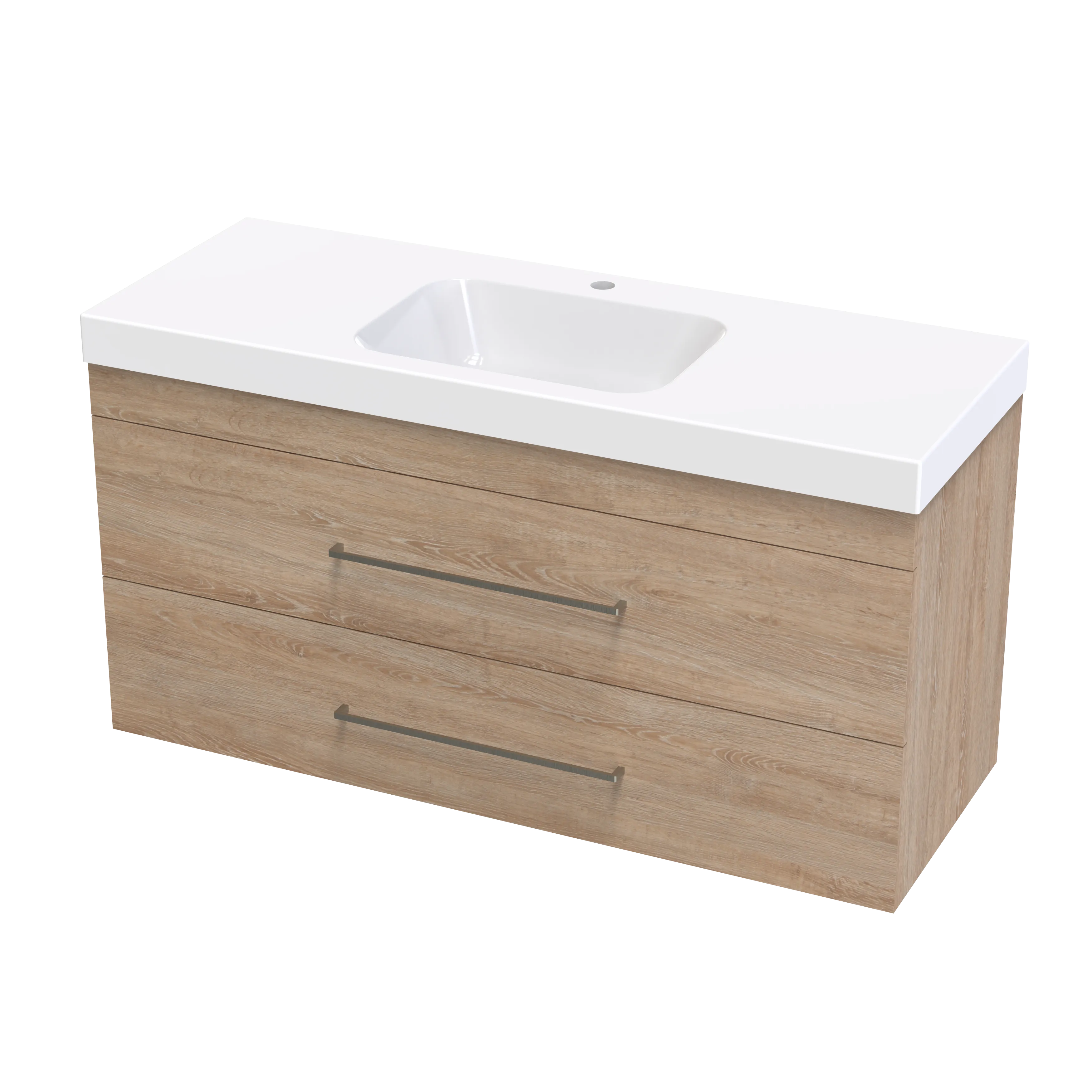 Cashmere Bolero 1200 Double Drawer Wall Vanity