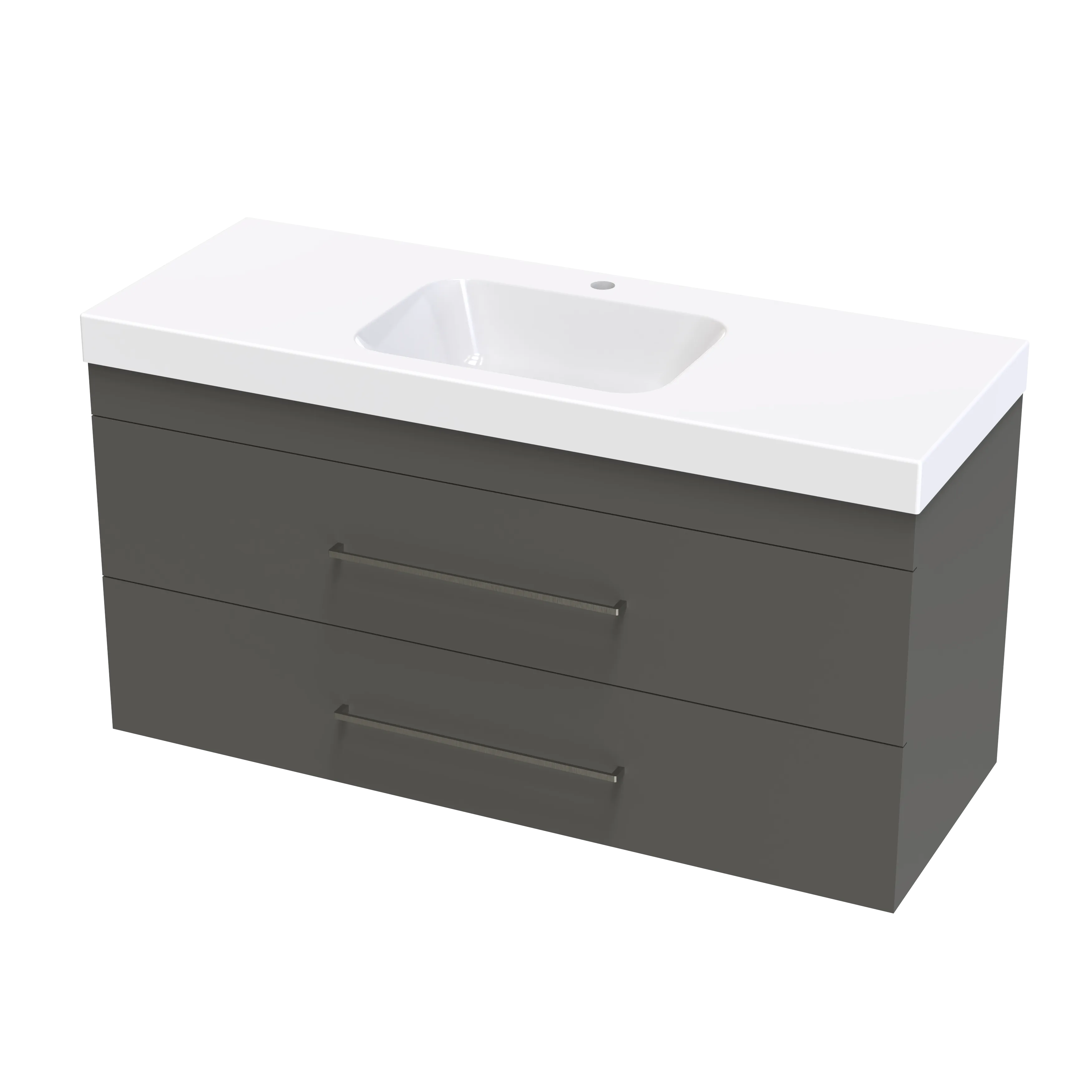 Cashmere Bolero 1200 Double Drawer Wall Vanity