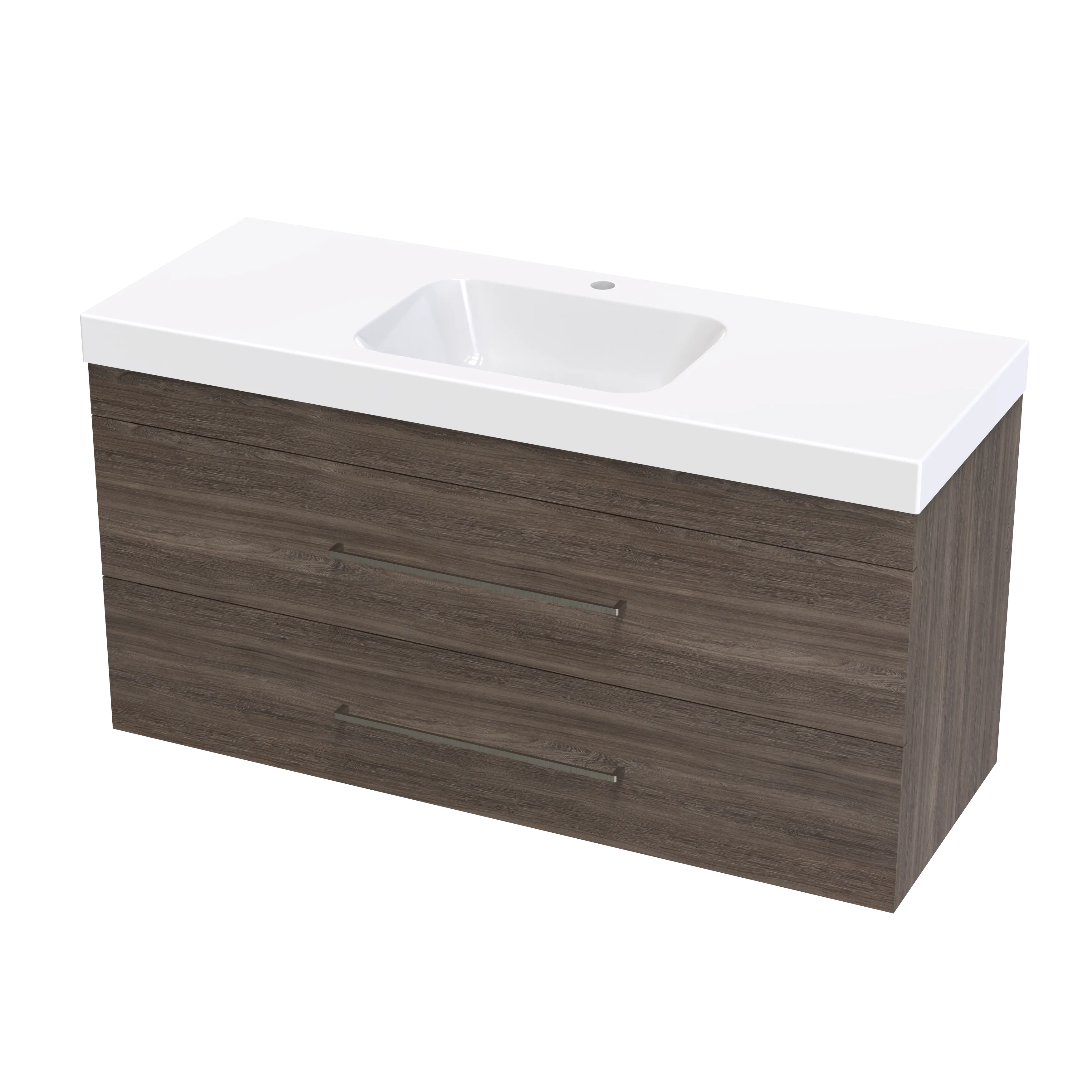 Cashmere Bolero 1200 Double Drawer Wall Vanity