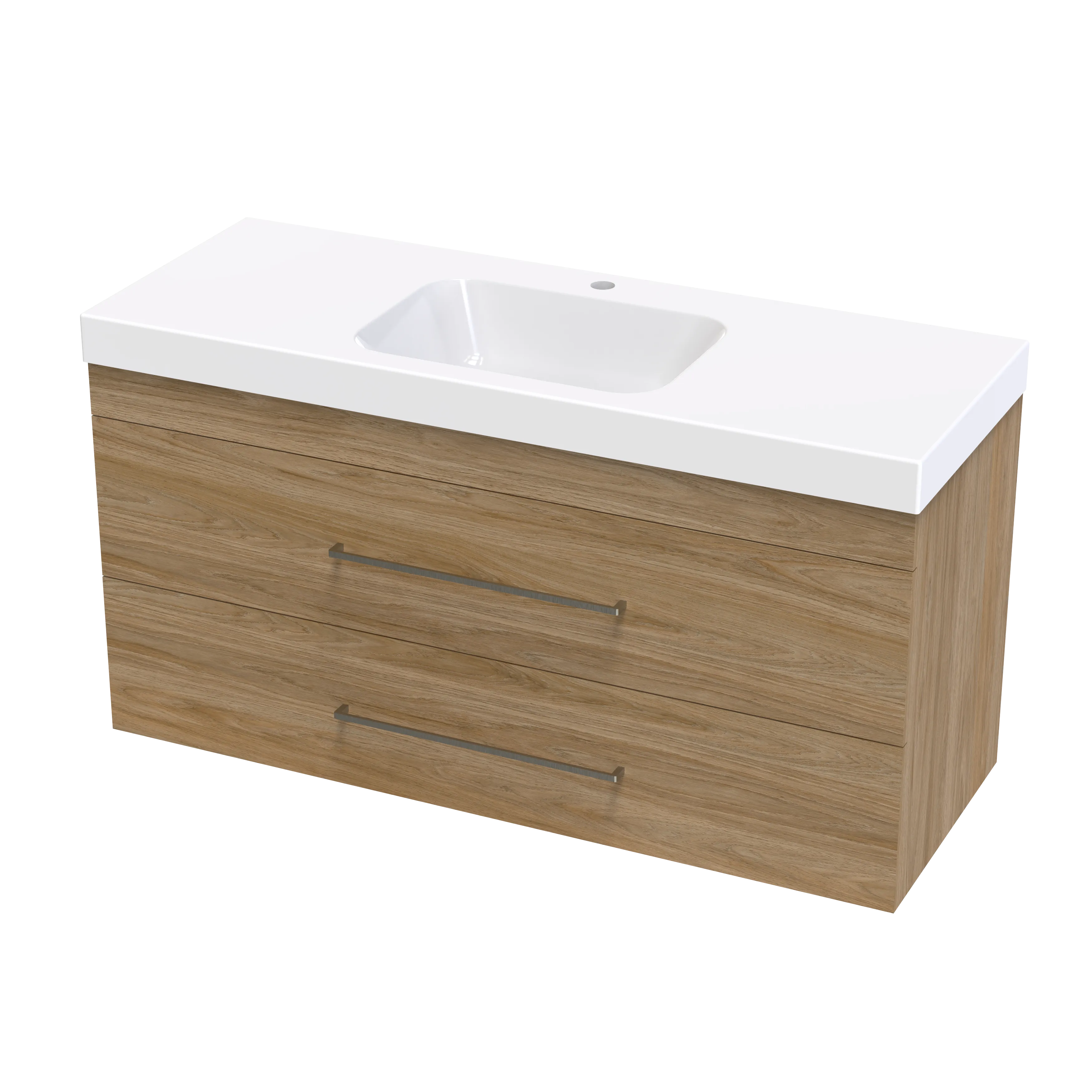 Cashmere Bolero 1200 Double Drawer Wall Vanity