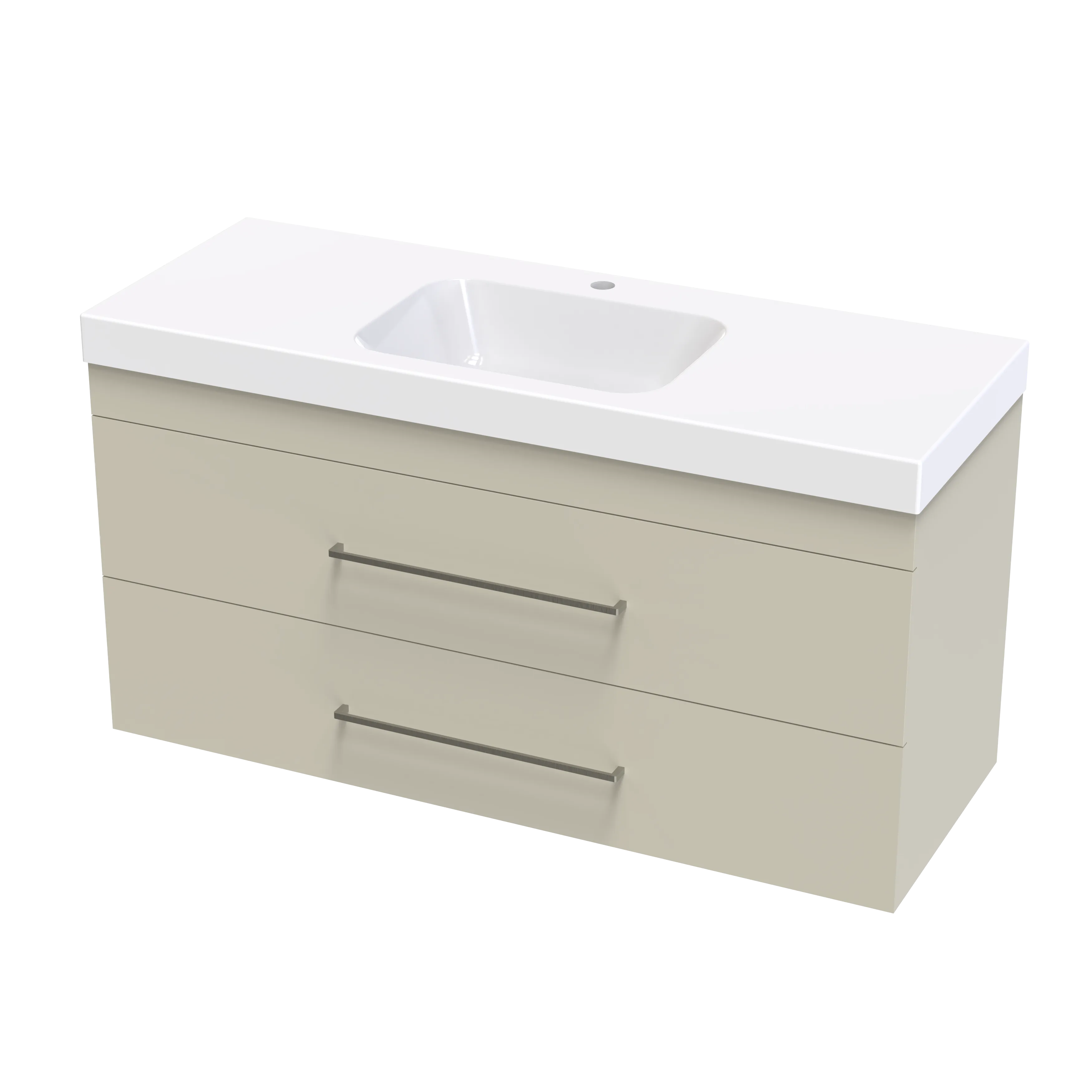 Cashmere Bolero 1200 Double Drawer Wall Vanity