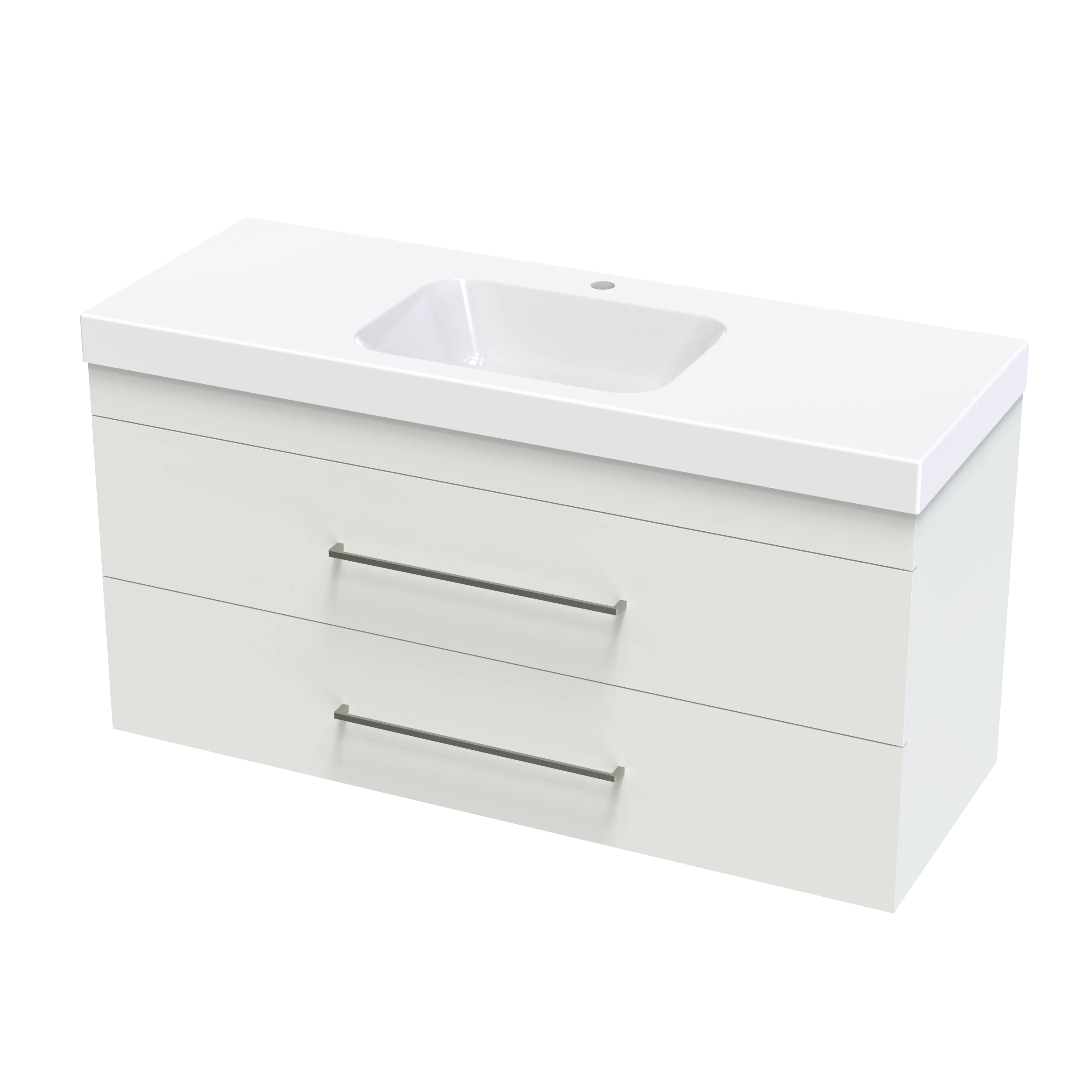Cashmere Bolero 1200 Double Drawer Wall Vanity