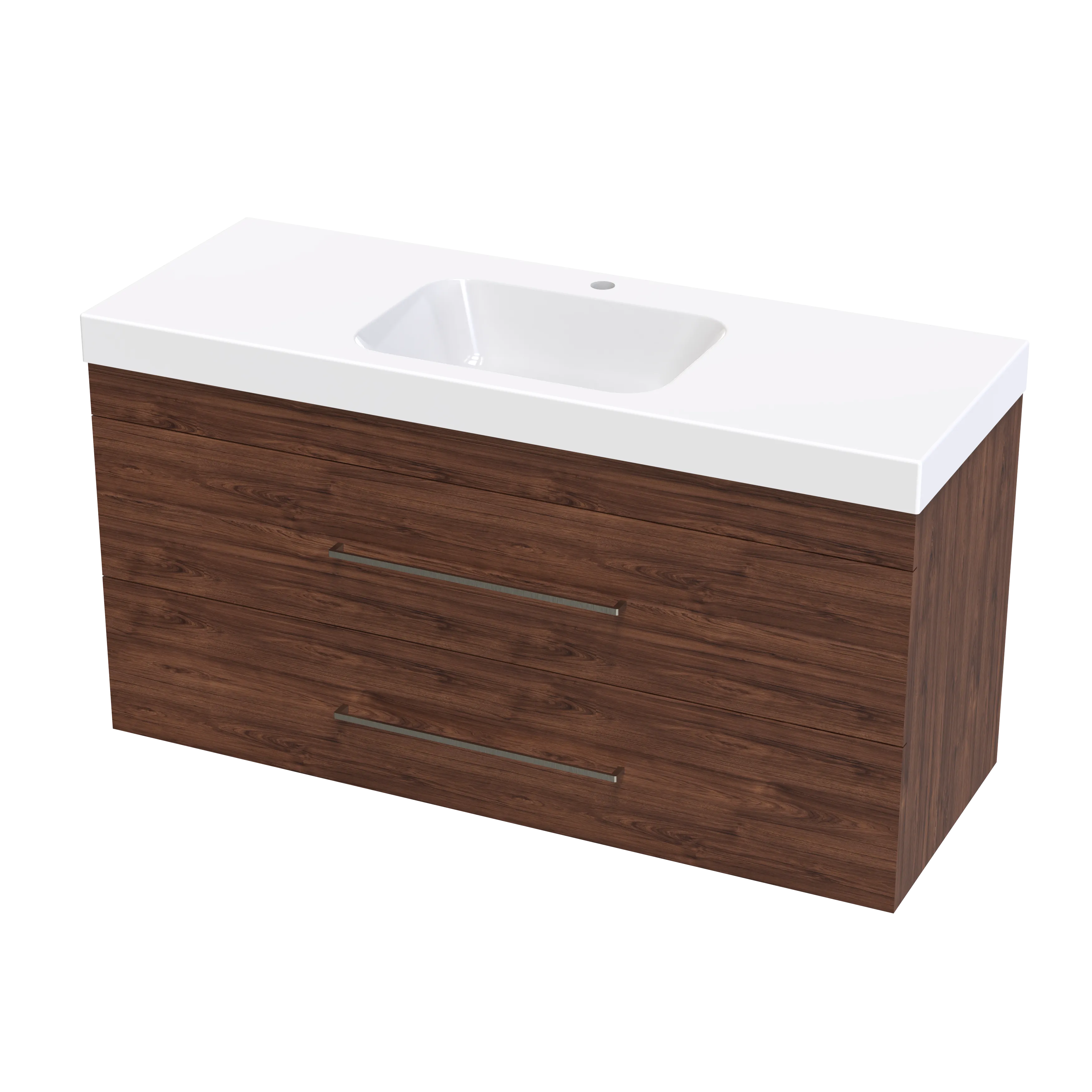 Cashmere Bolero 1200 Double Drawer Wall Vanity