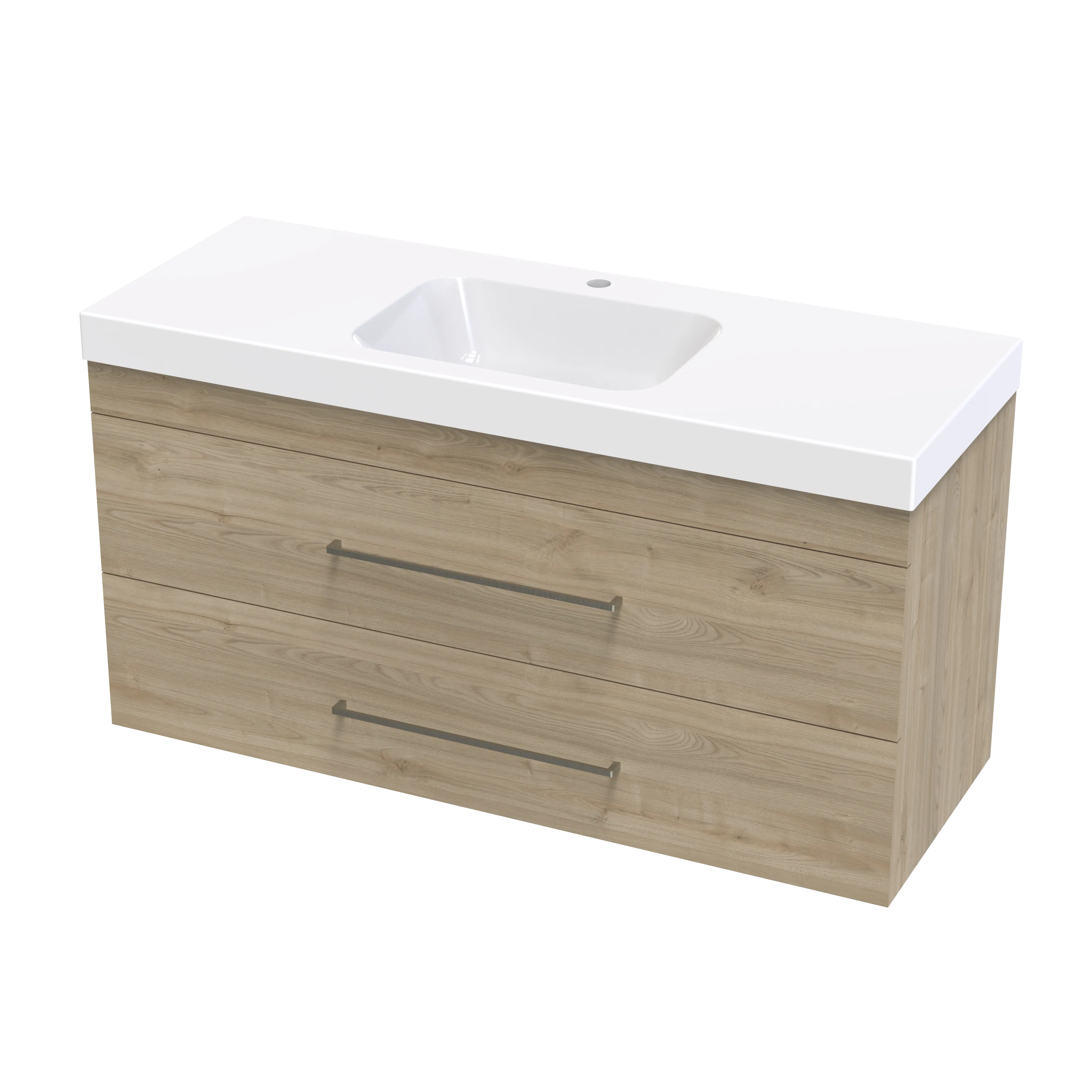 Cashmere Bolero 1200 Double Drawer Wall Vanity