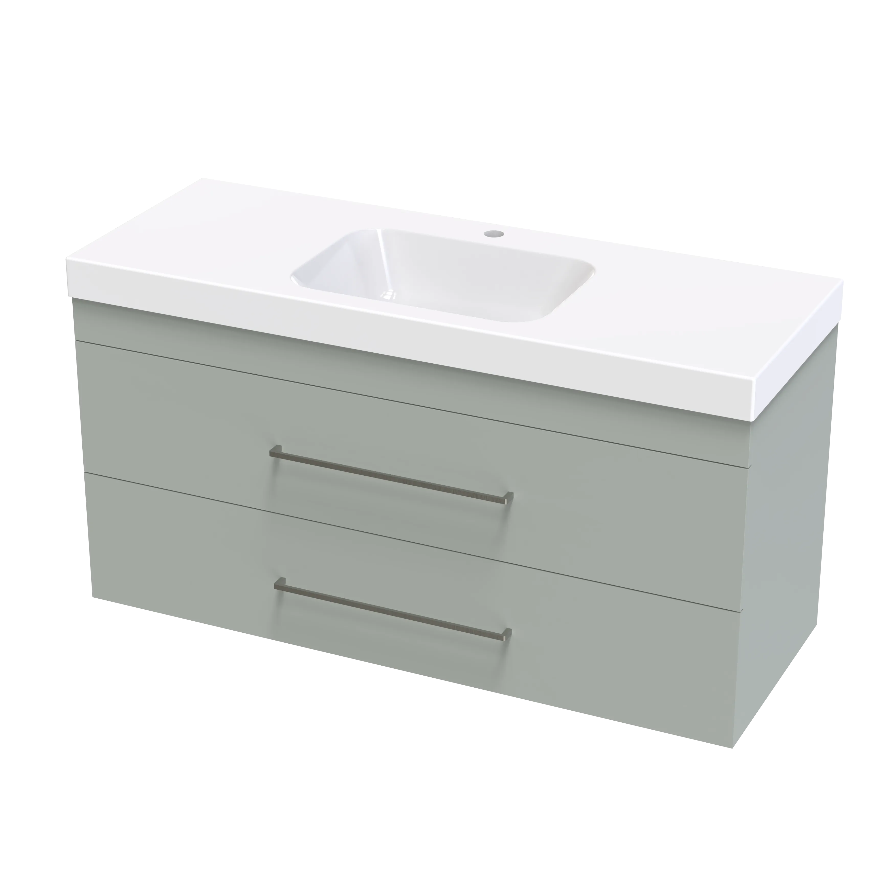 Cashmere Bolero 1200 Double Drawer Wall Vanity