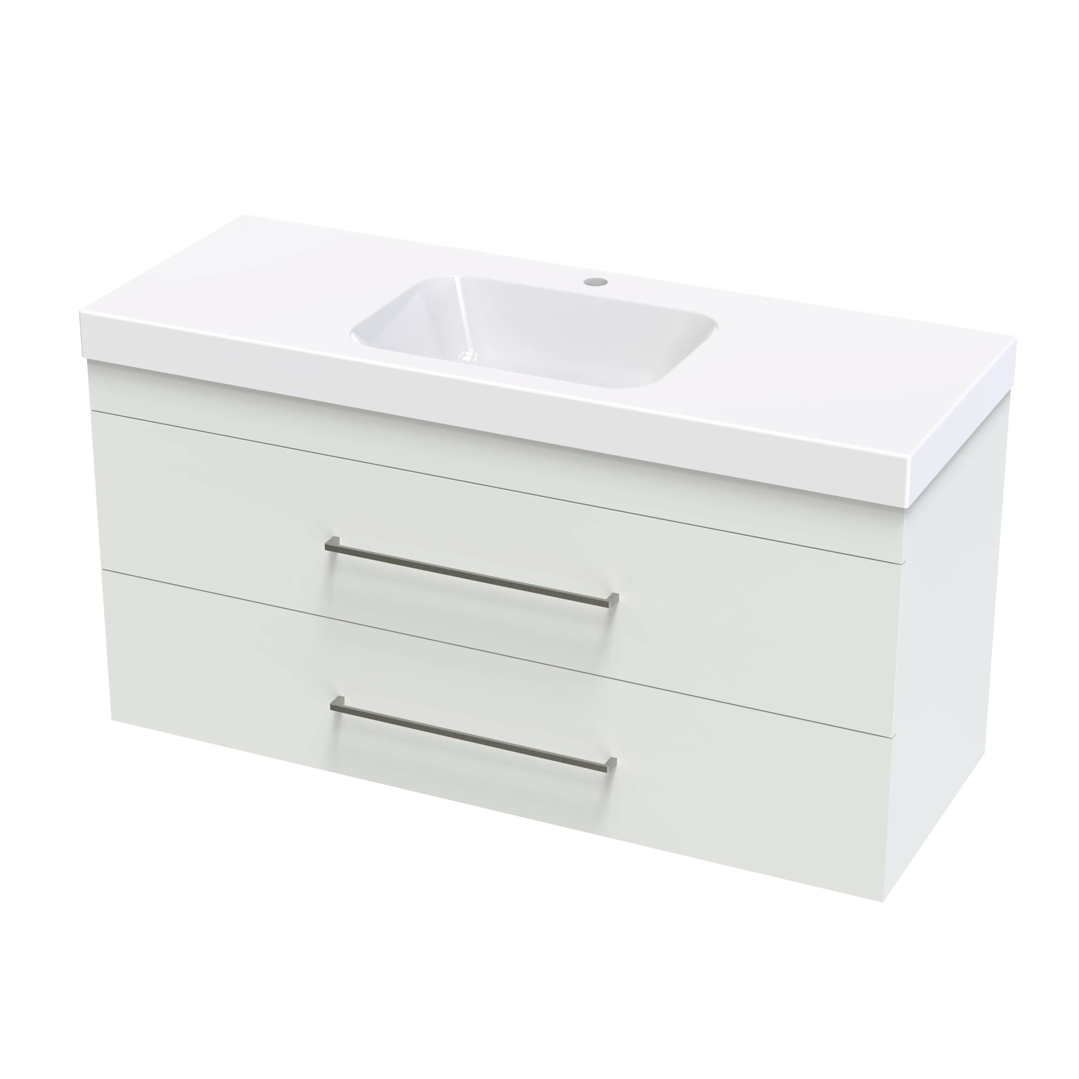 Cashmere Bolero 1200 Double Drawer Wall Vanity