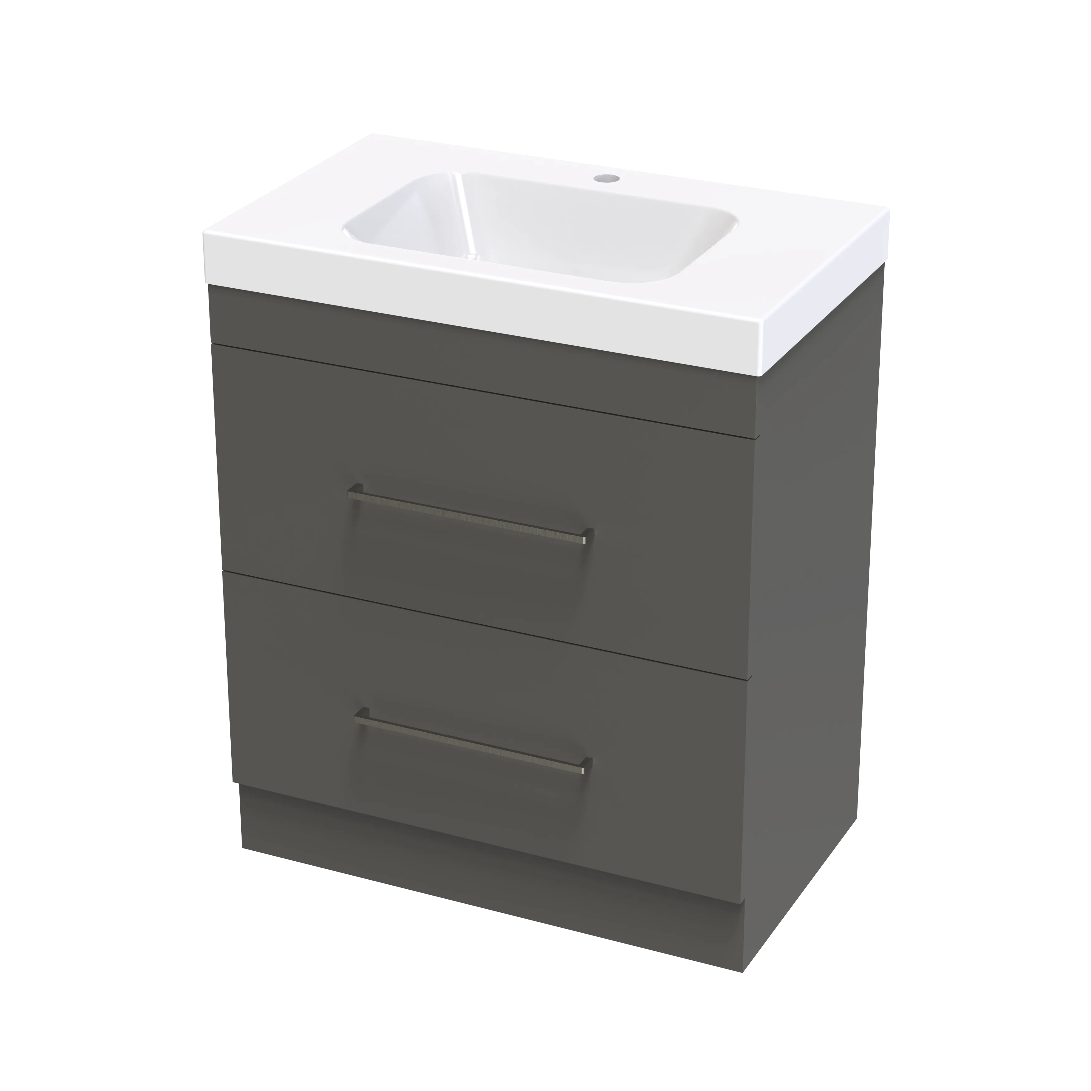 Cashmere Bolero 750 Double Drawer Floor Vanity