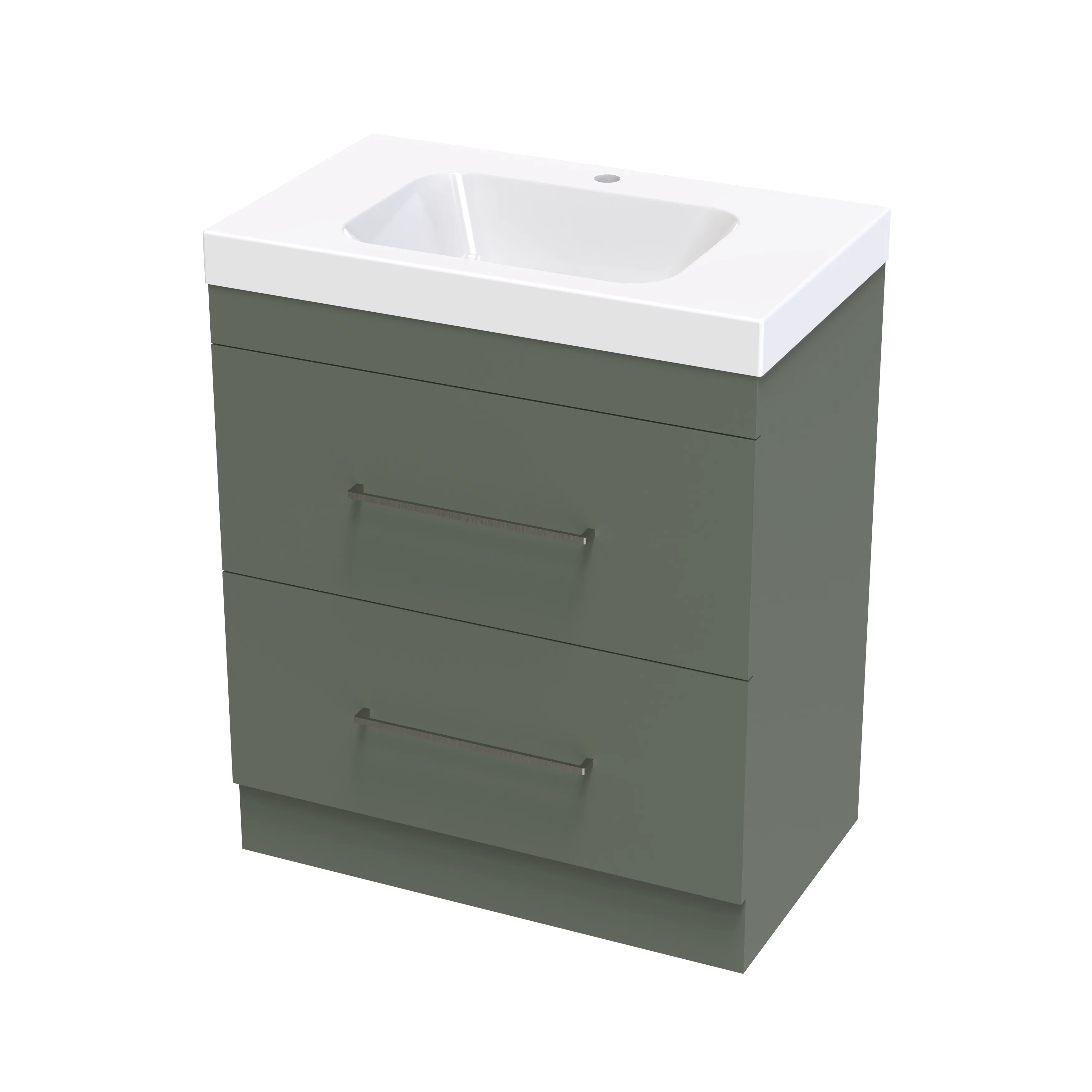Cashmere Bolero 750 Double Drawer Floor Vanity