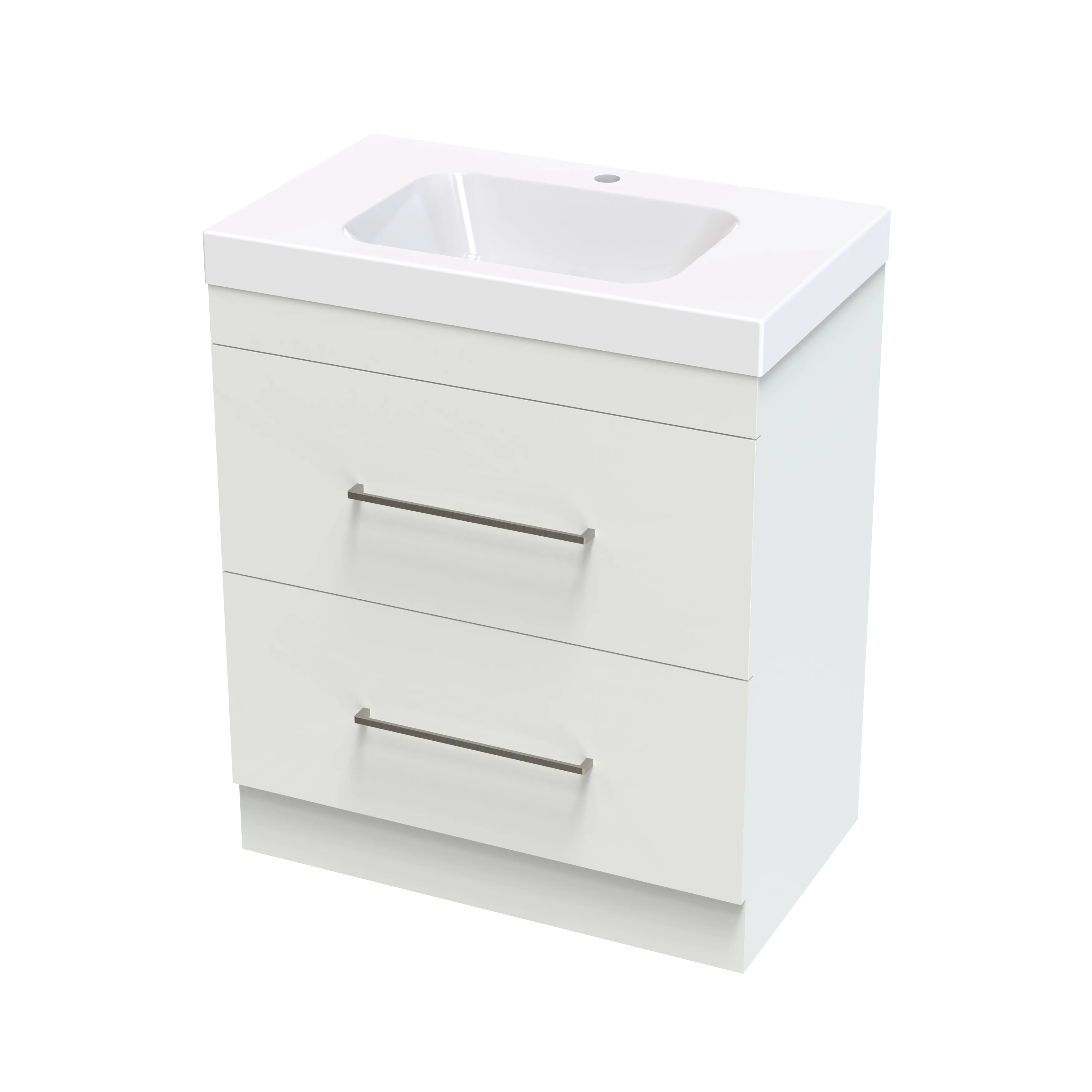 Cashmere Bolero 750 Double Drawer Floor Vanity