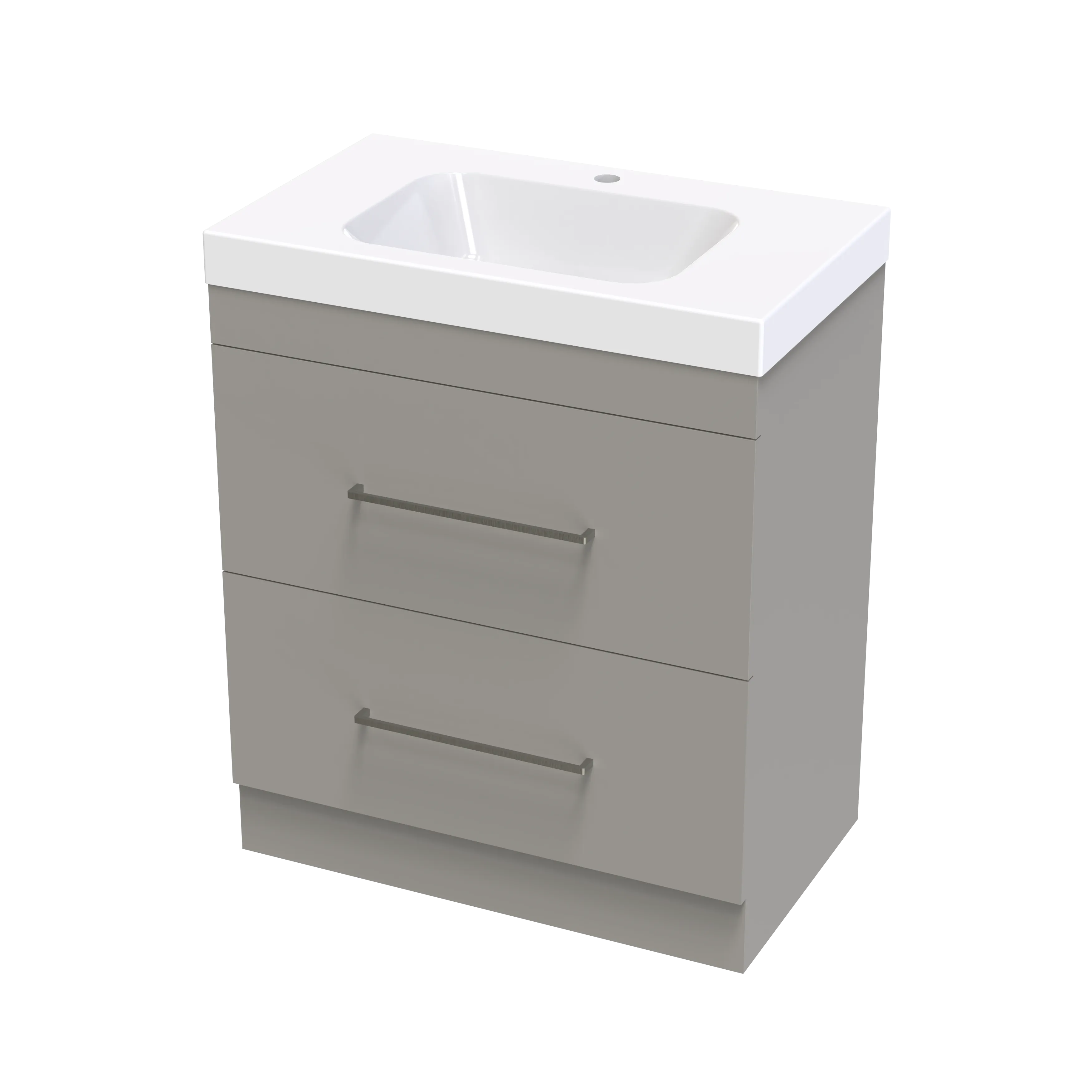 Cashmere Bolero 750 Double Drawer Floor Vanity