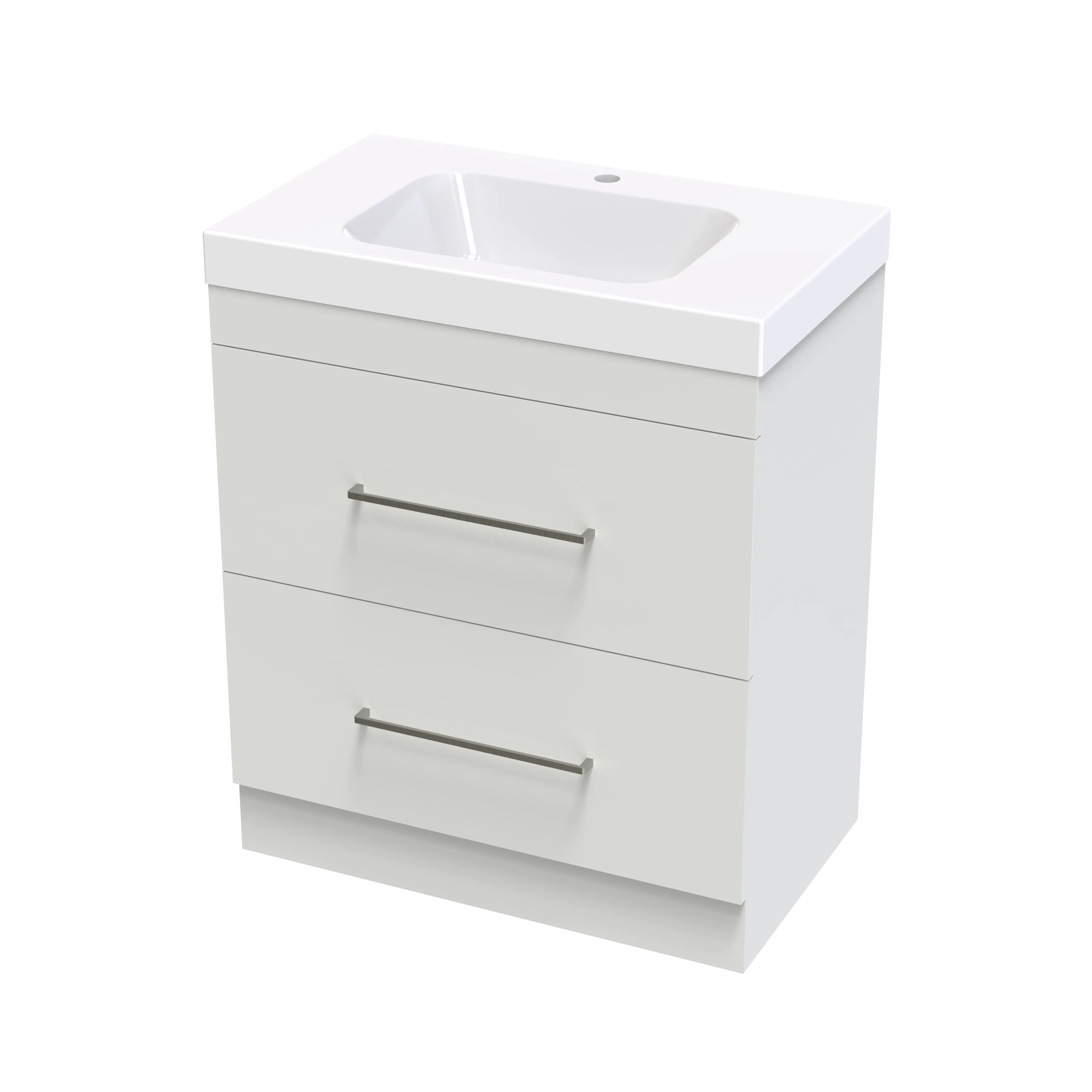 Cashmere Bolero 750 Double Drawer Floor Vanity