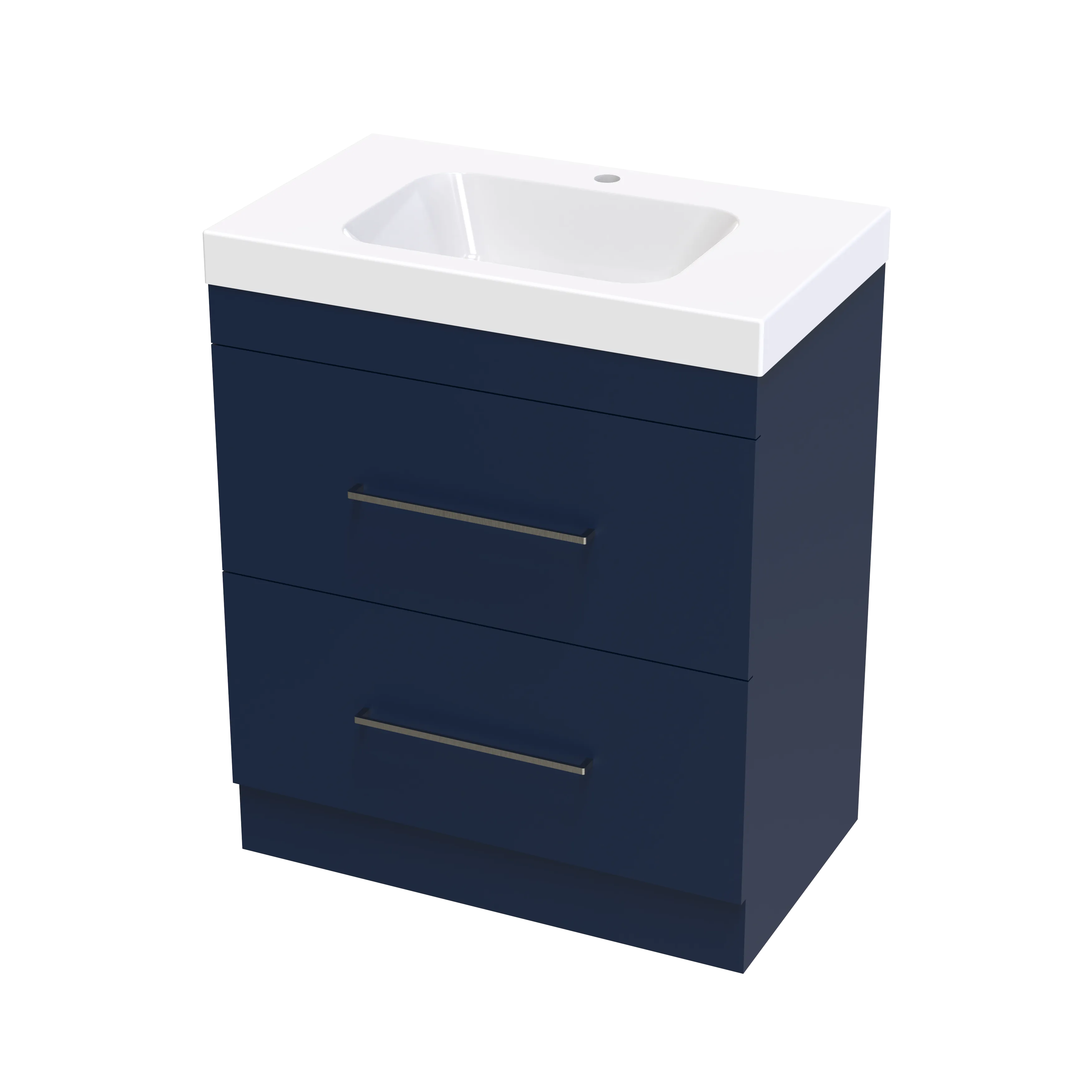 Cashmere Bolero 750 Double Drawer Floor Vanity