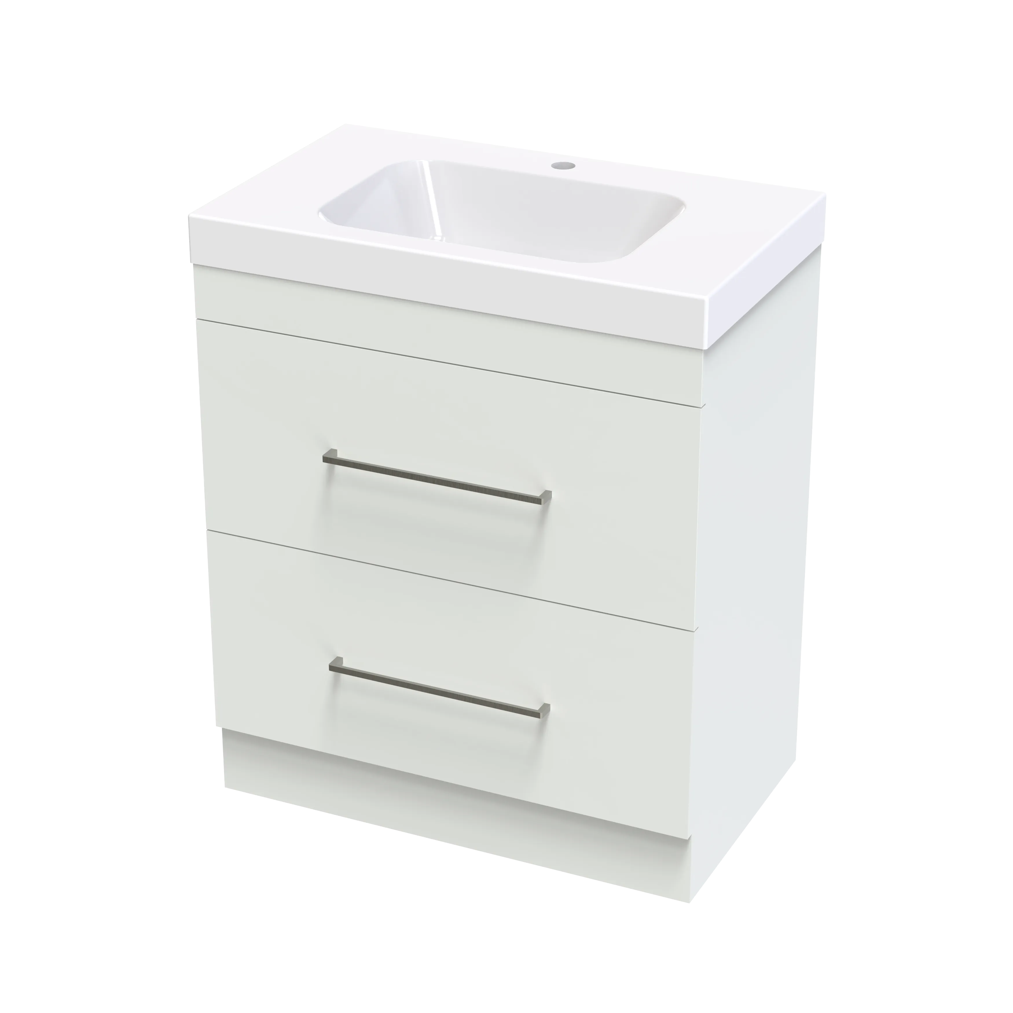 Cashmere Bolero 750 Double Drawer Floor Vanity