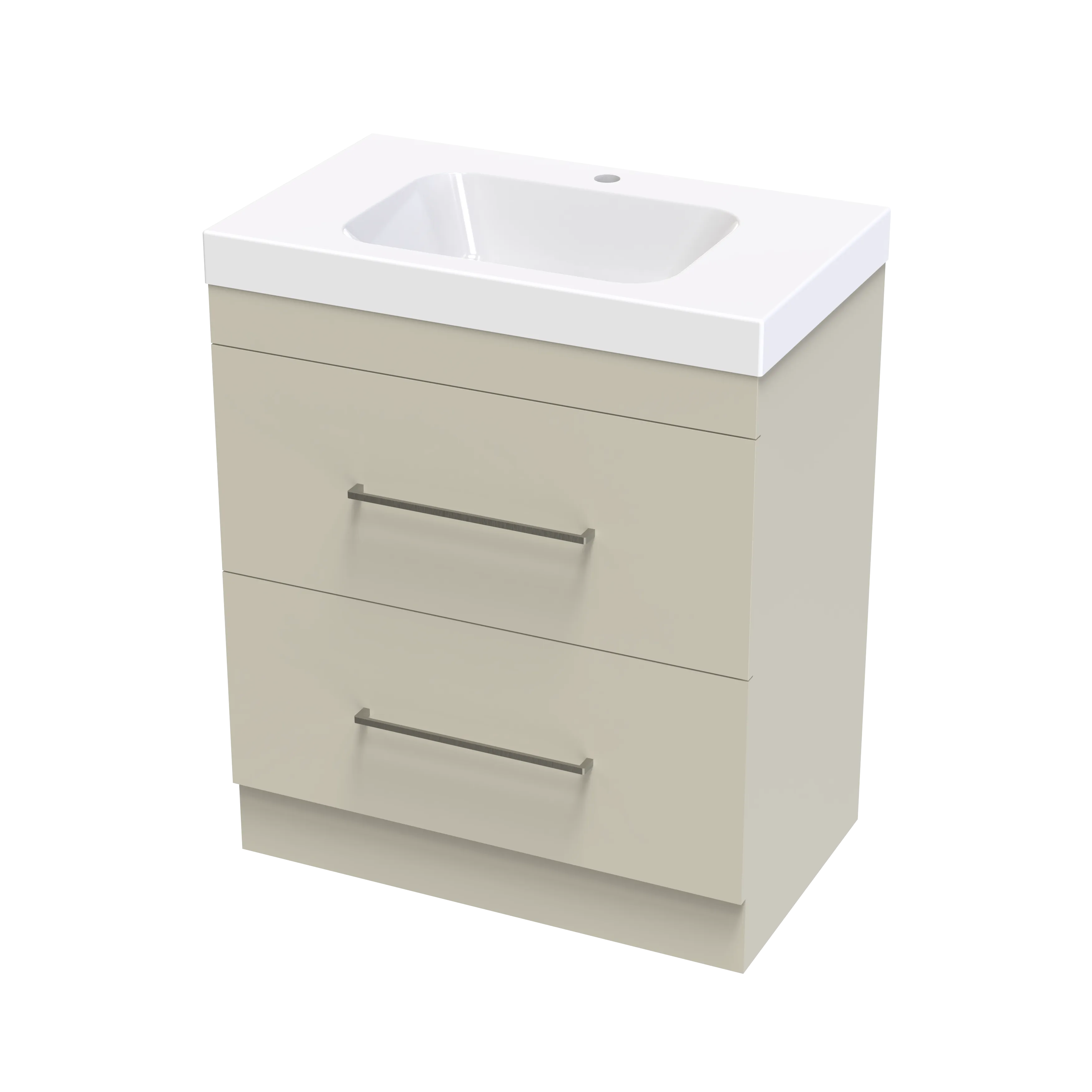 Cashmere Bolero 750 Double Drawer Floor Vanity