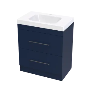 Cashmere Bolero 750 Double Drawer Floor Vanity