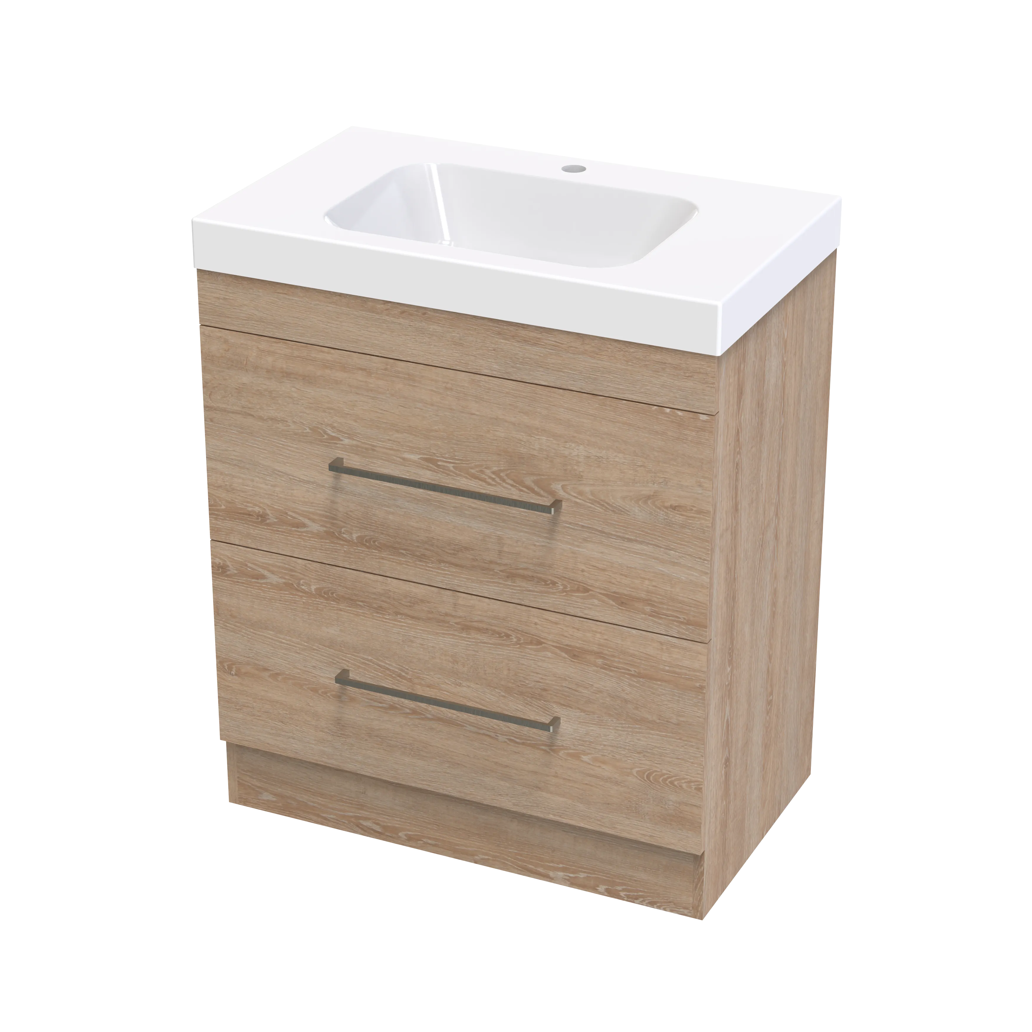 Cashmere Bolero 750 Double Drawer Floor Vanity