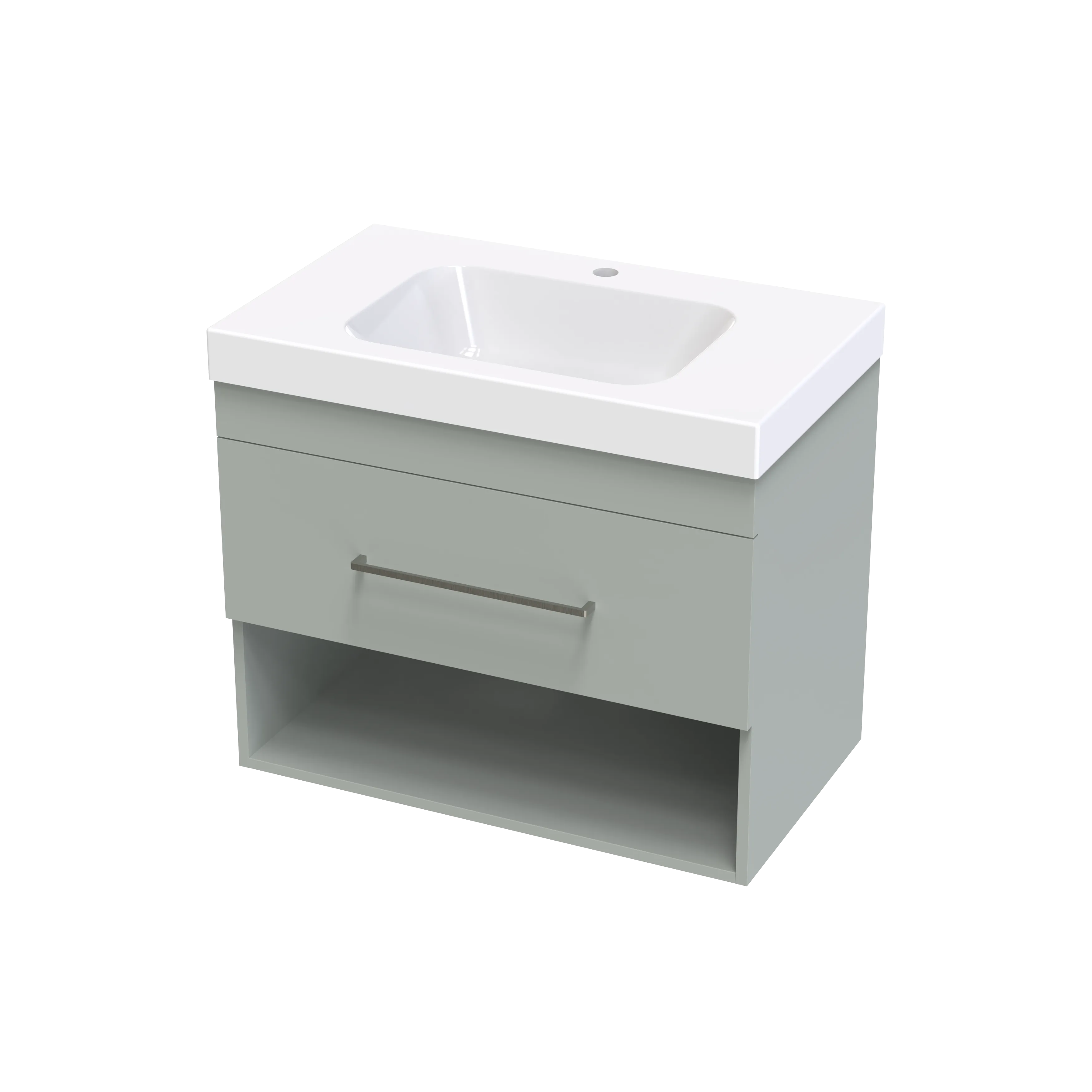 Cashmere Bolero 750 Drawer Open Shelf Wall Vanity