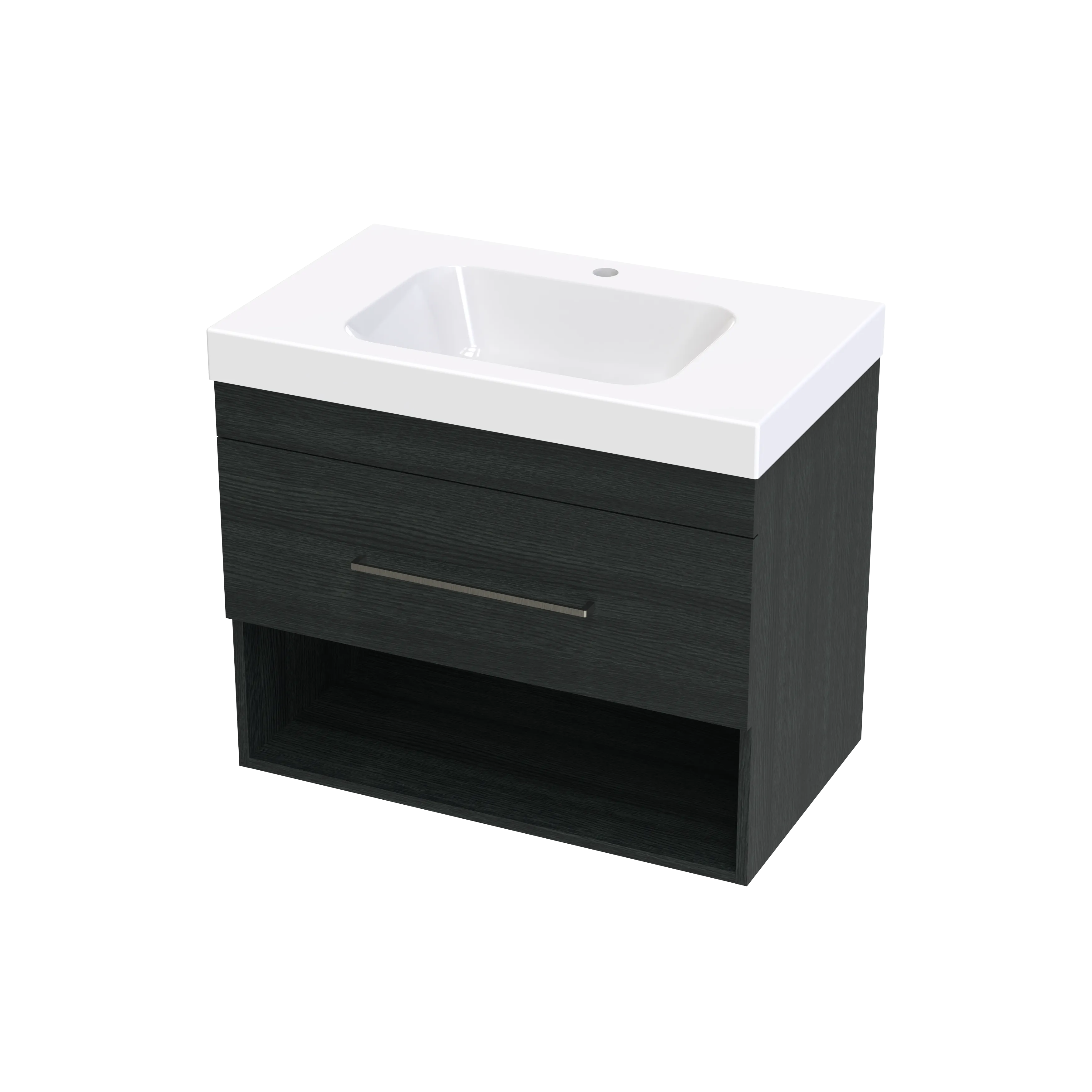 Cashmere Bolero 750 Drawer Open Shelf Wall Vanity