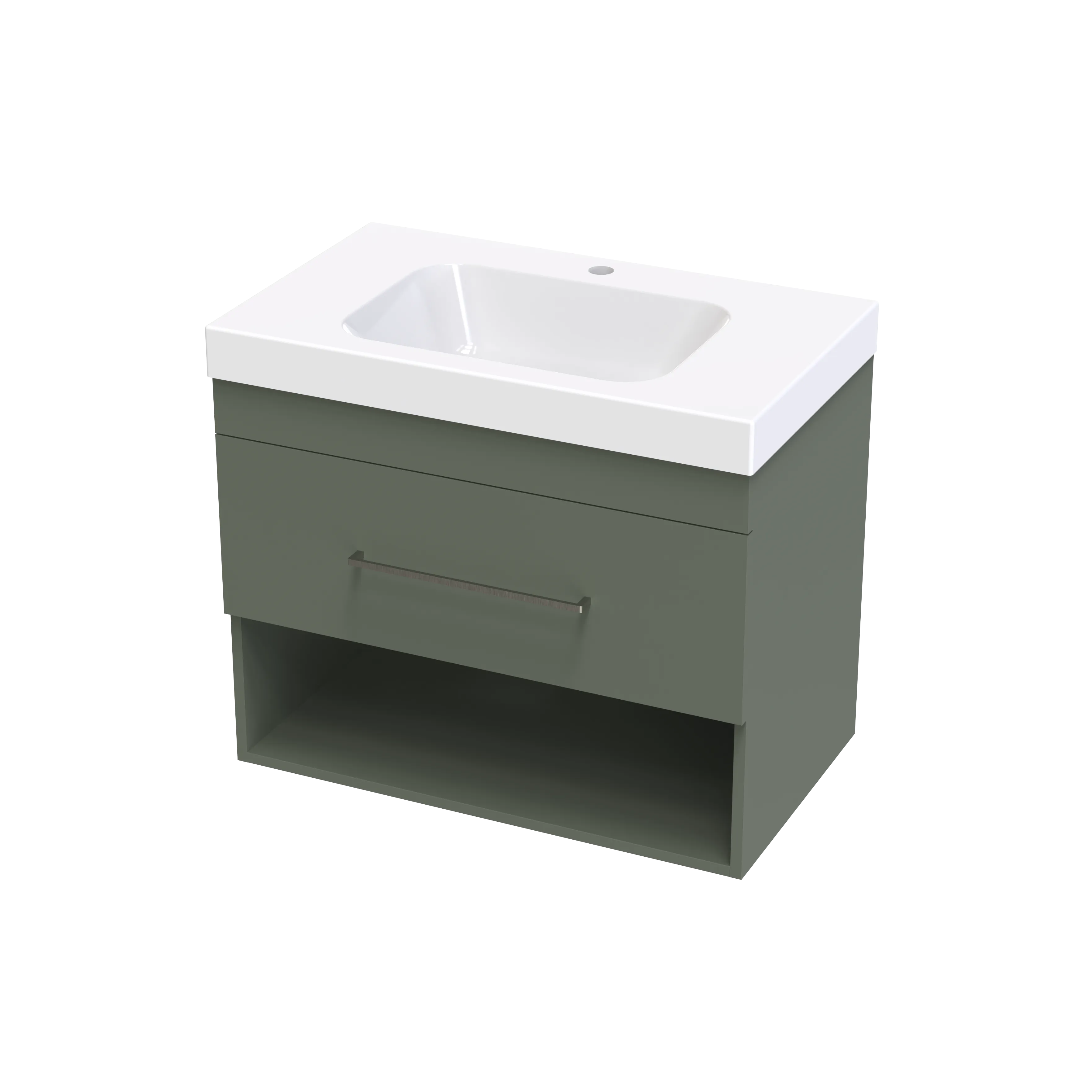 Cashmere Bolero 750 Drawer Open Shelf Wall Vanity