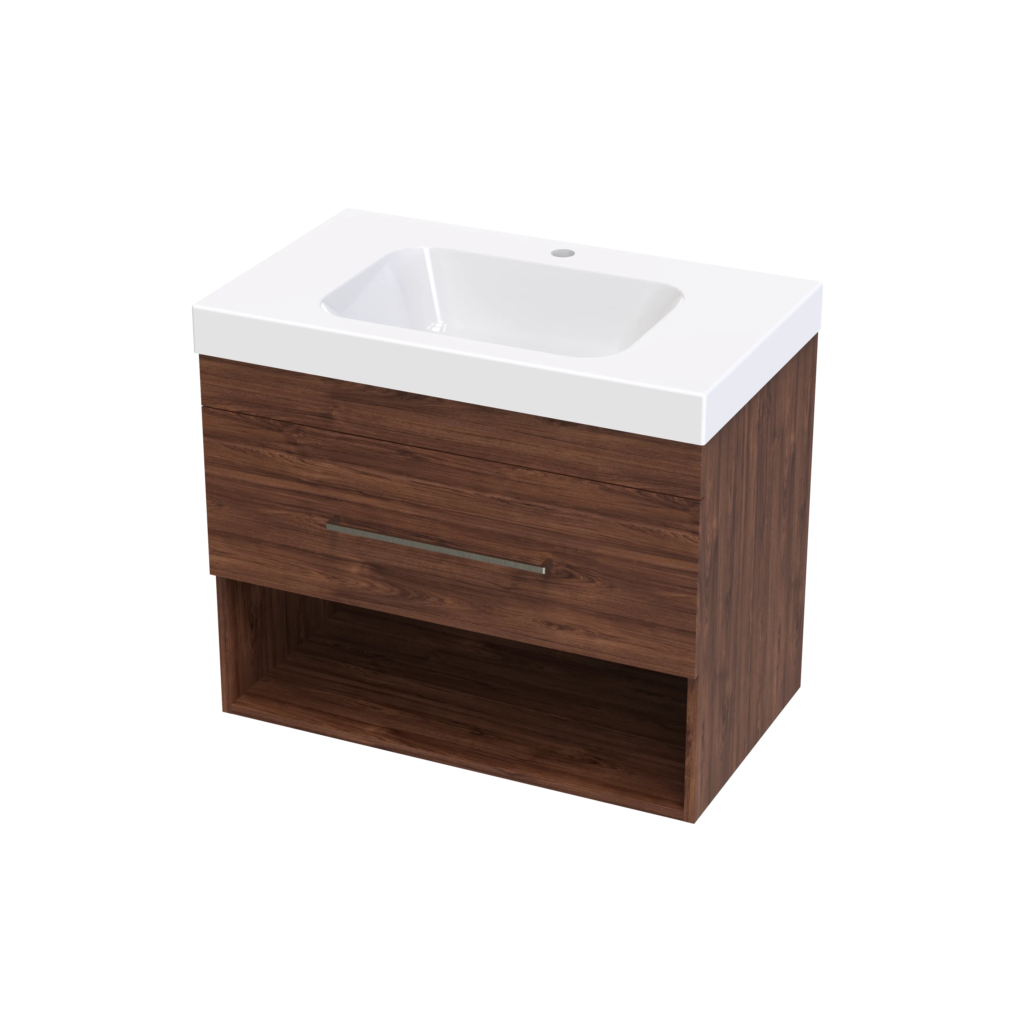 Cashmere Bolero 750 Drawer Open Shelf Wall Vanity