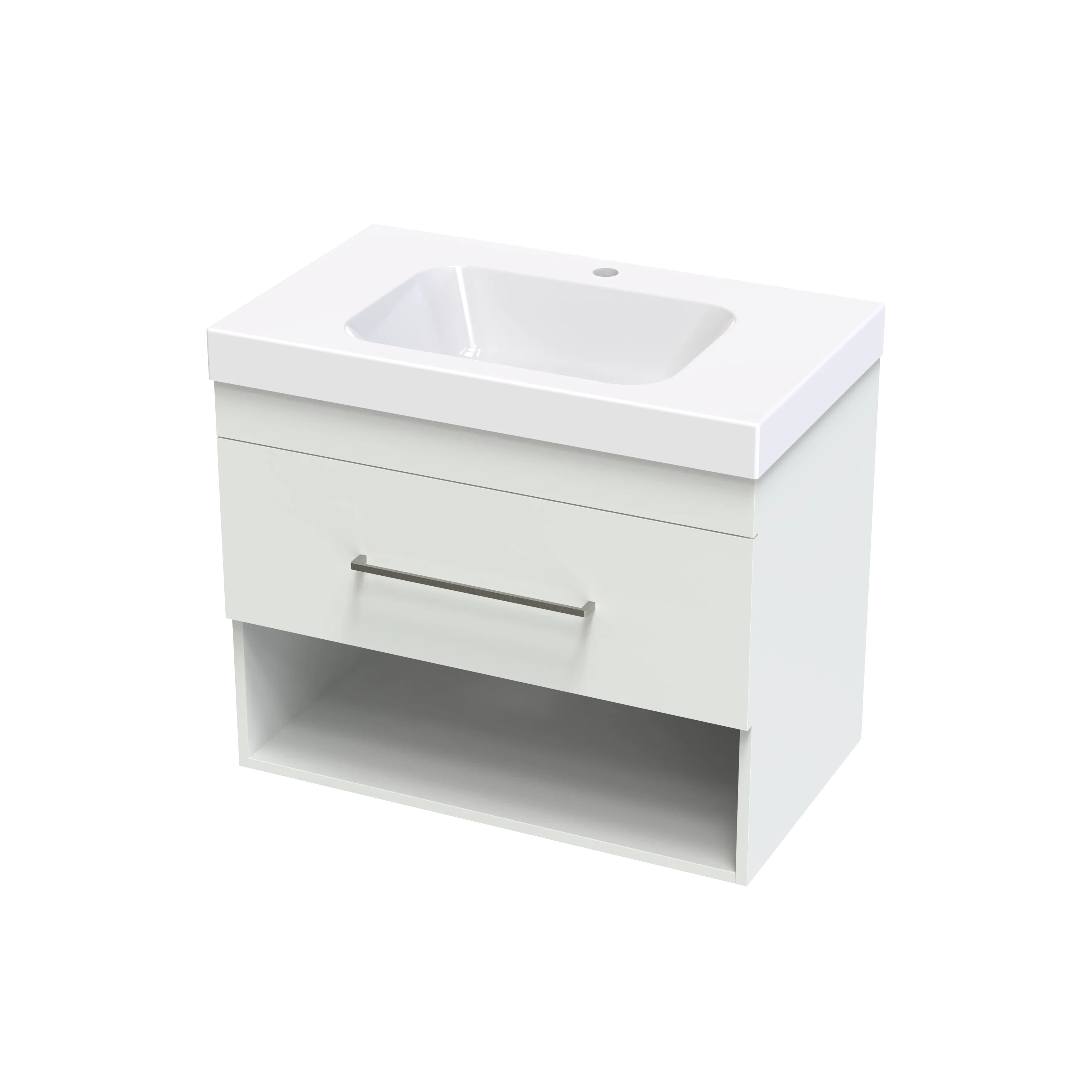 Cashmere Bolero 750 Drawer Open Shelf Wall Vanity