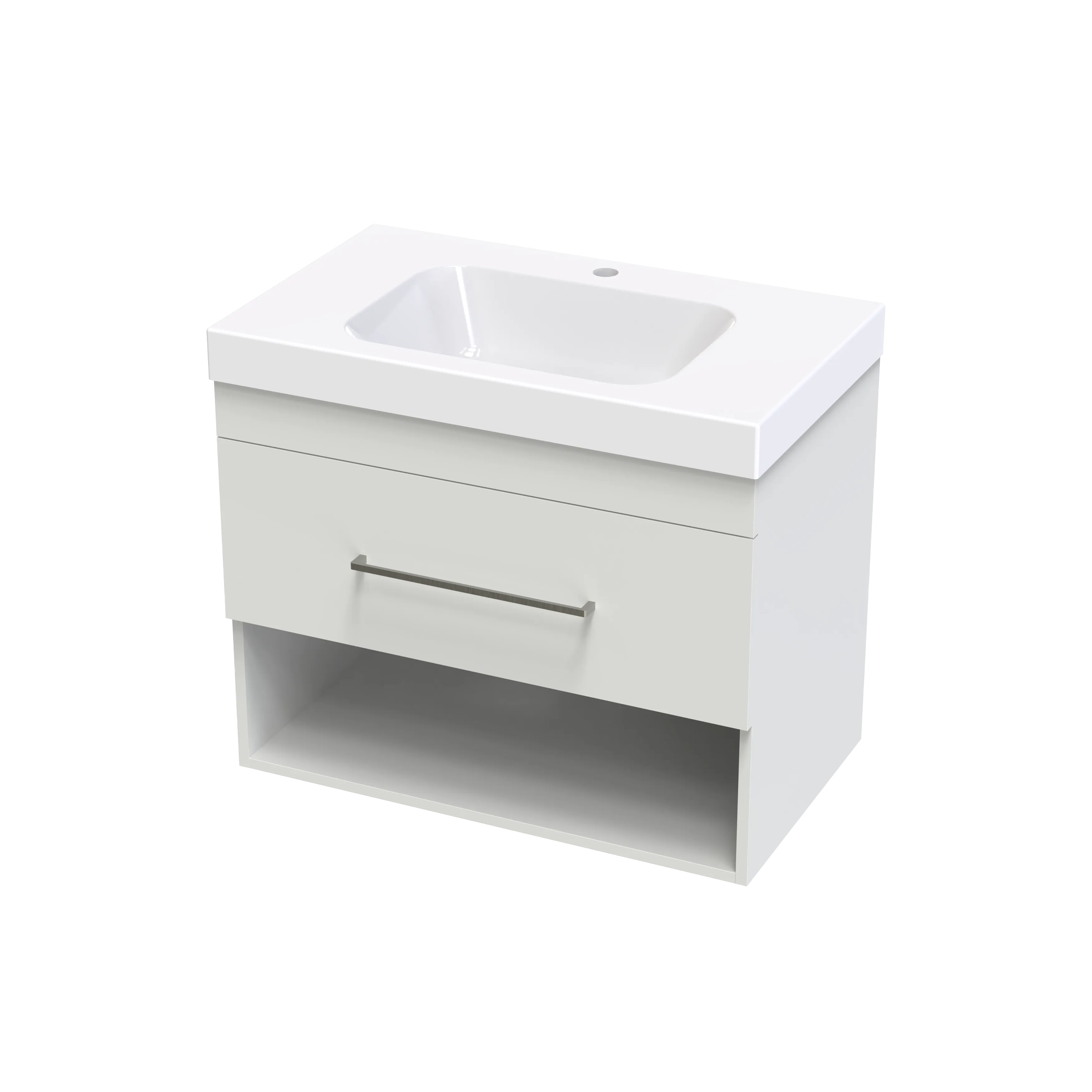 Cashmere Bolero 750 Drawer Open Shelf Wall Vanity