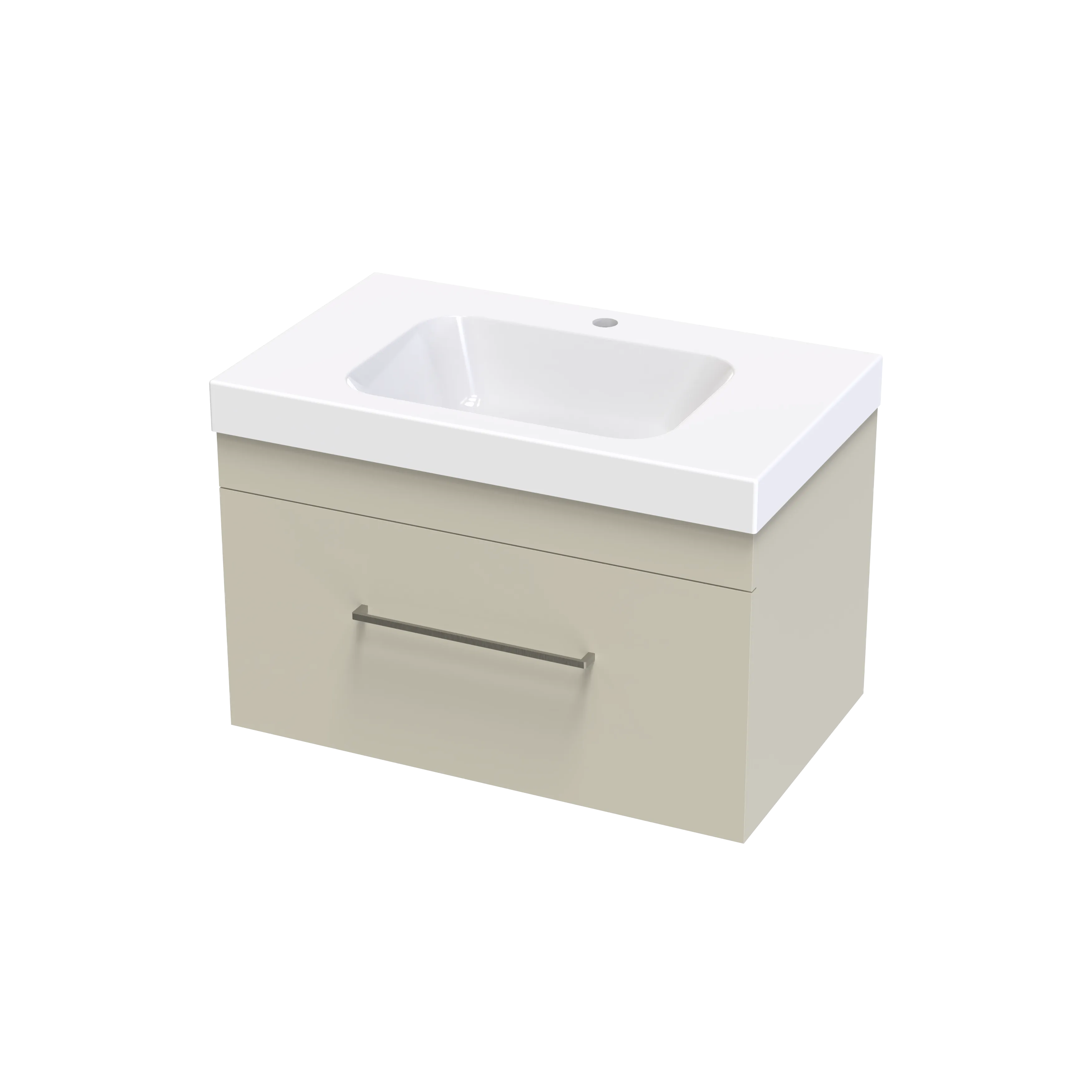 Cashmere Bolero 750 Single Drawer Wall Vanity