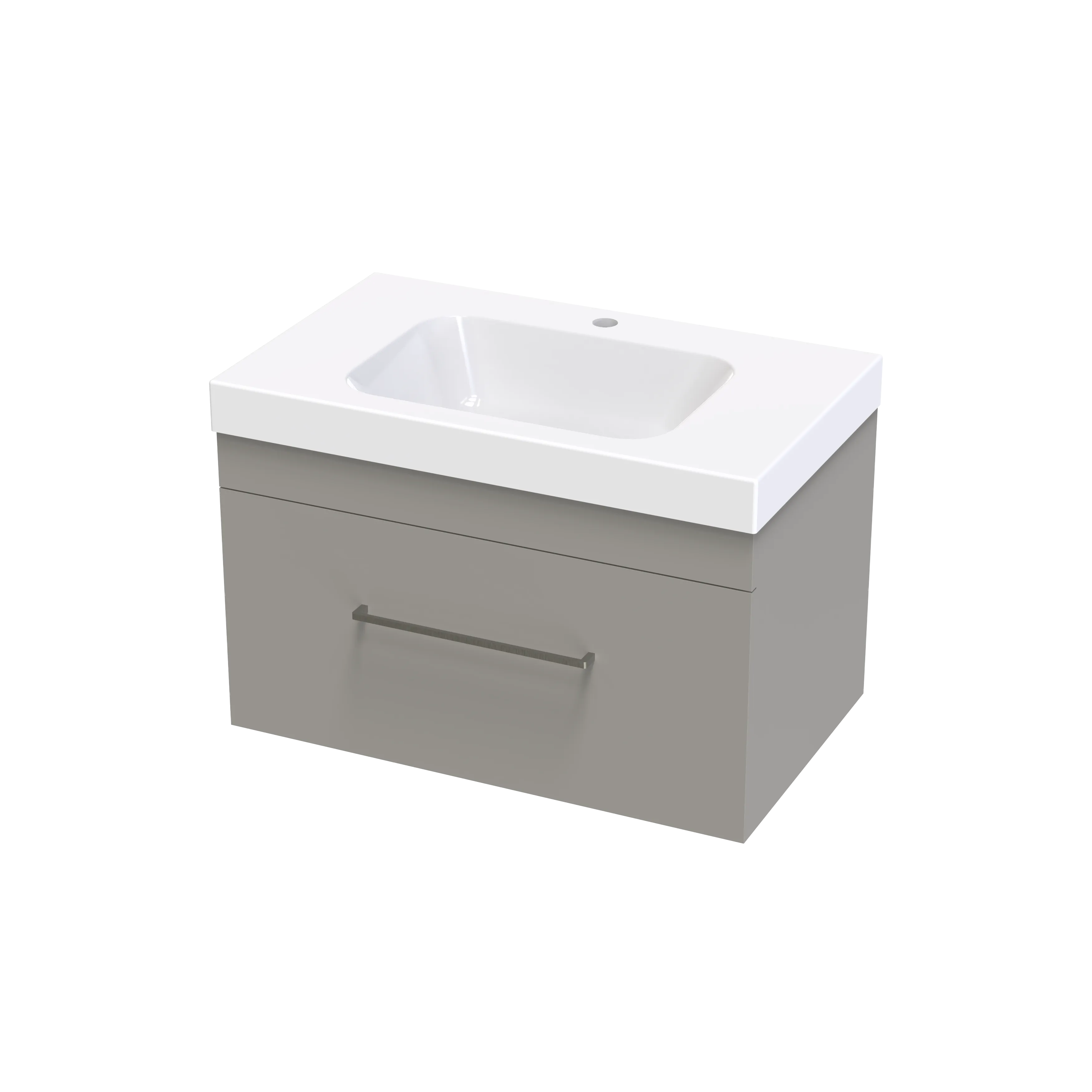 Cashmere Bolero 750 Single Drawer Wall Vanity