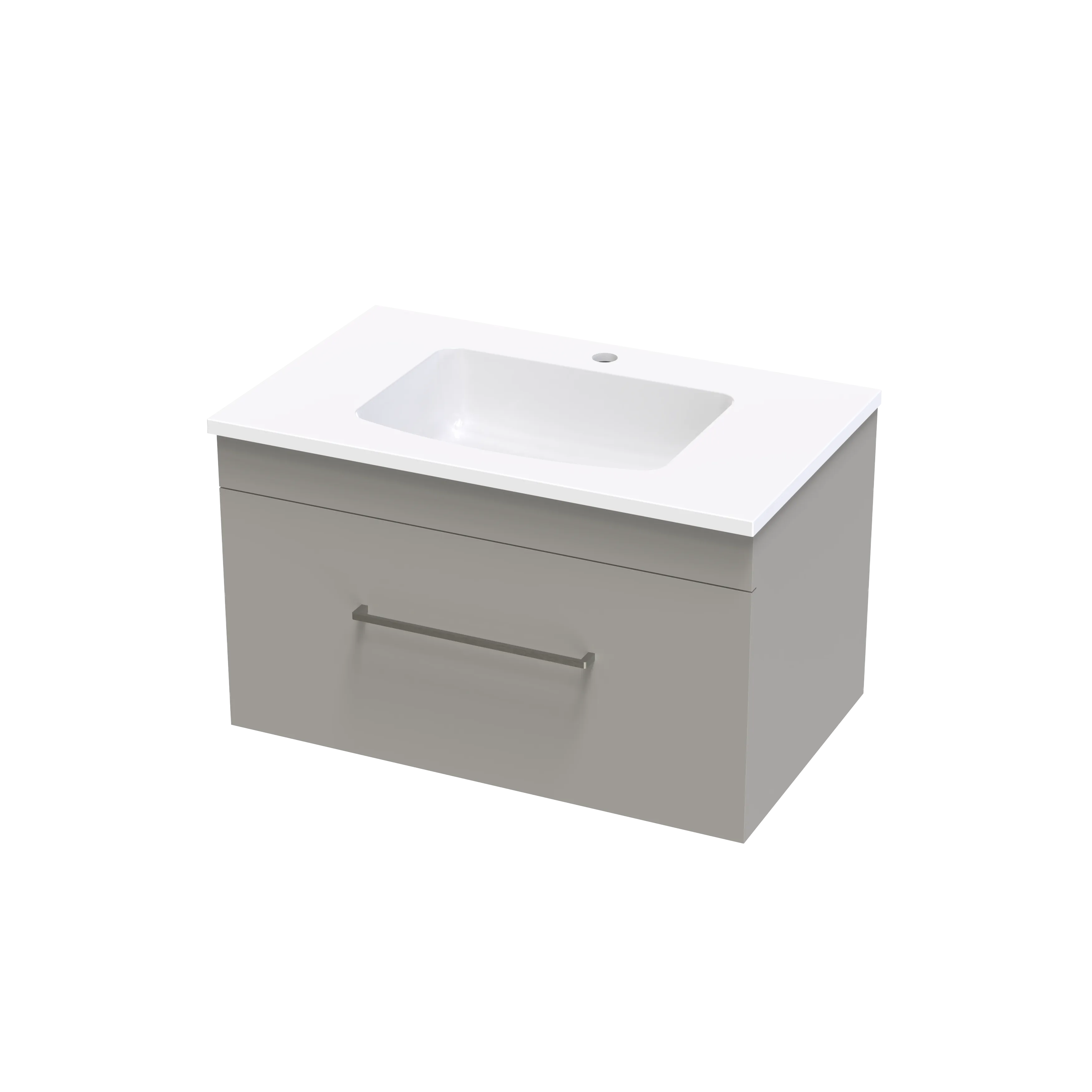 Cashmere Grove 750 Single Drawer Wall Vanity