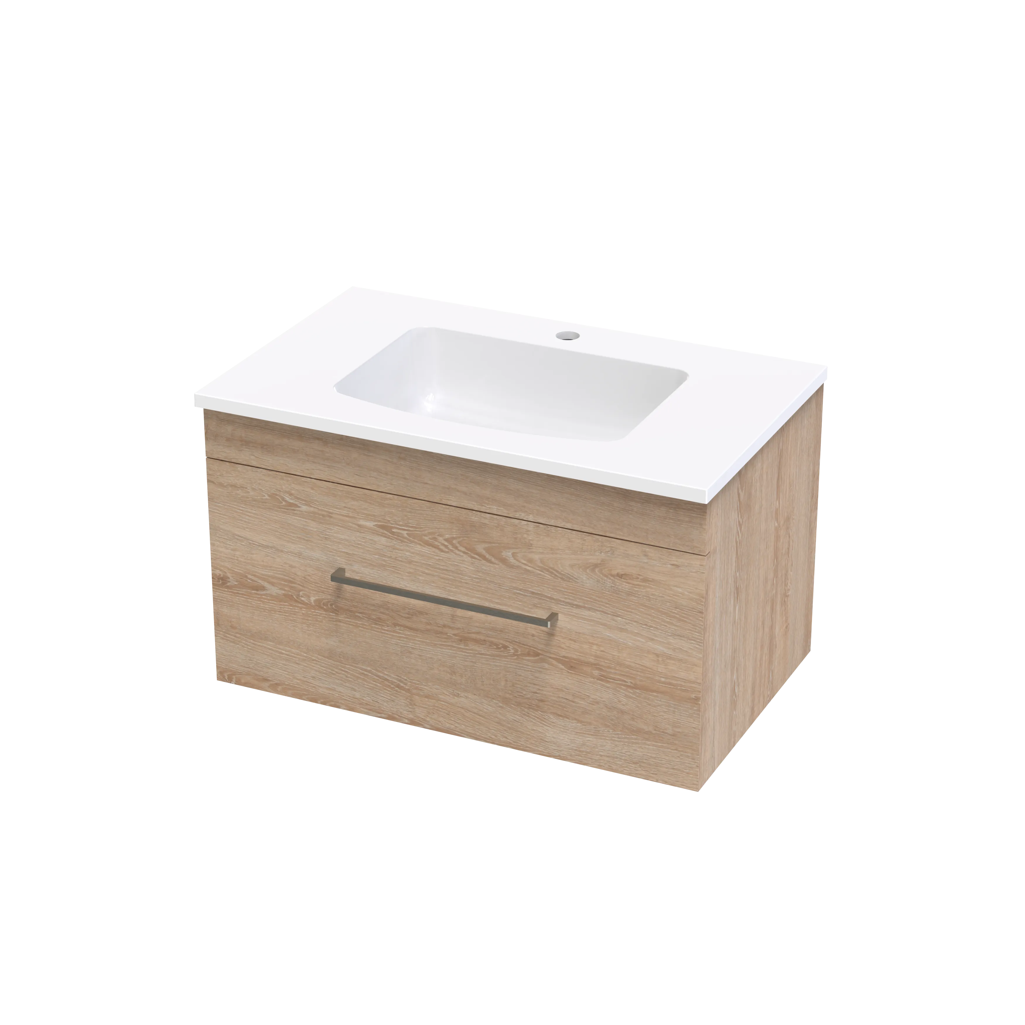 Cashmere Grove 750 Single Drawer Wall Vanity