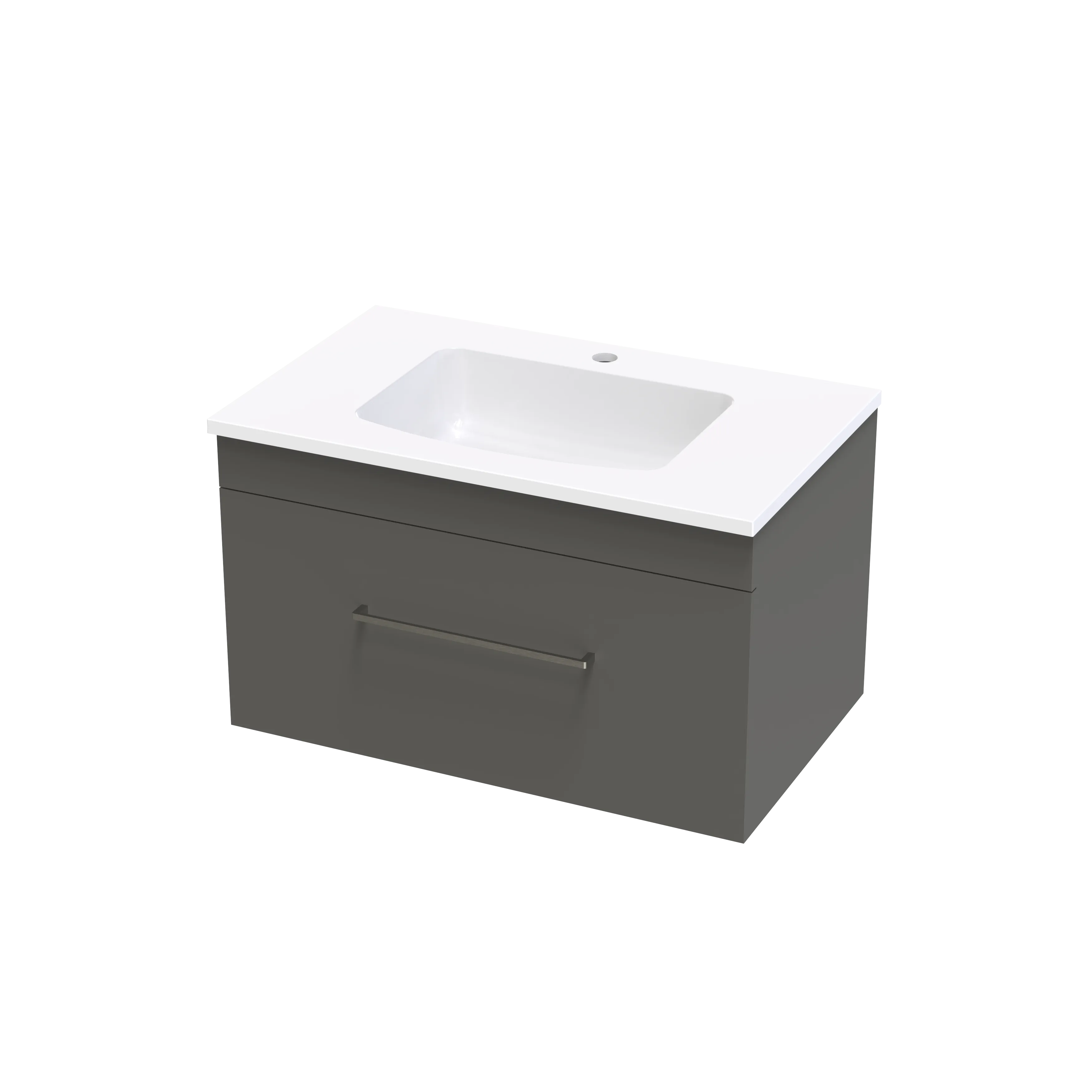 Cashmere Grove 750 Single Drawer Wall Vanity