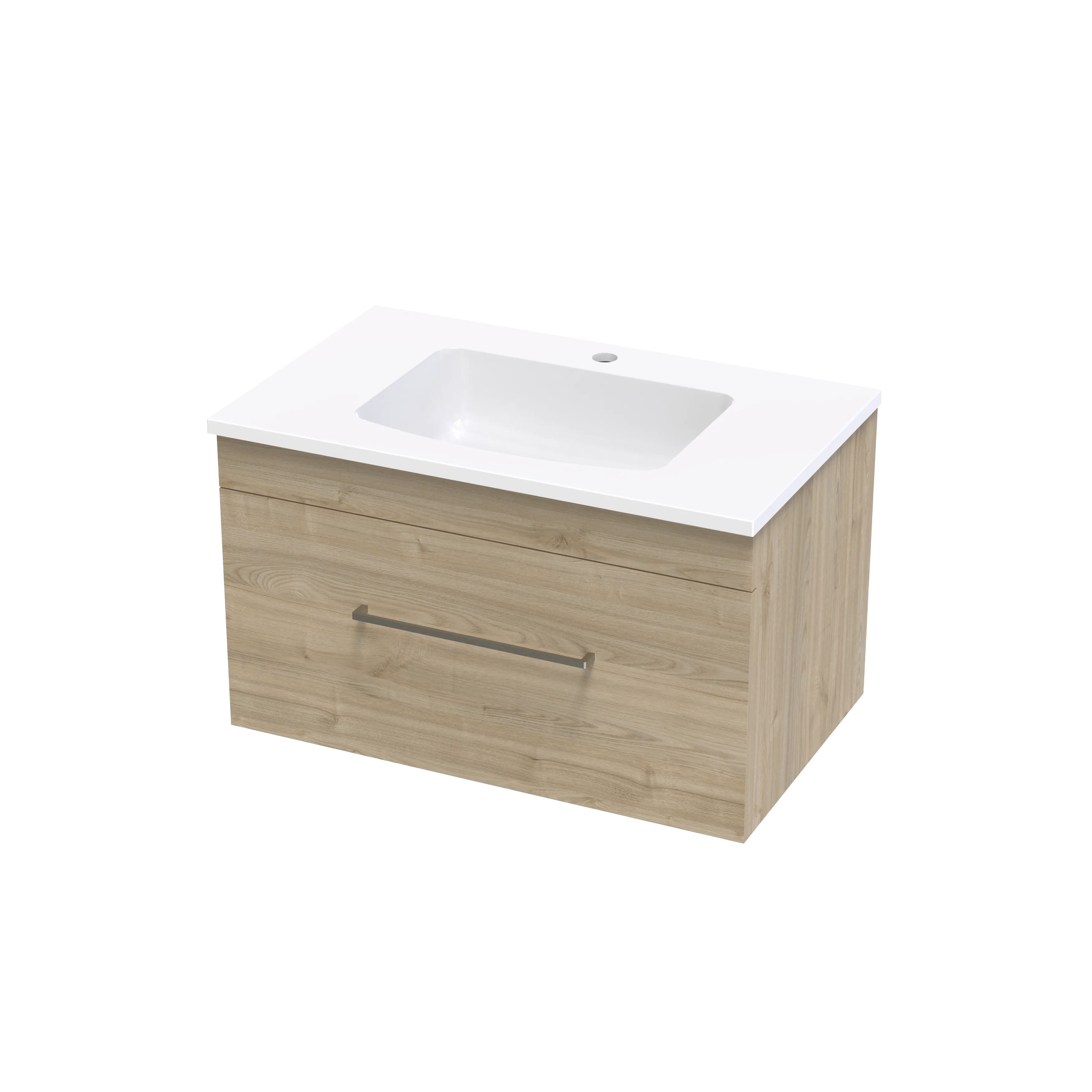 Cashmere Grove 750 Single Drawer Wall Vanity