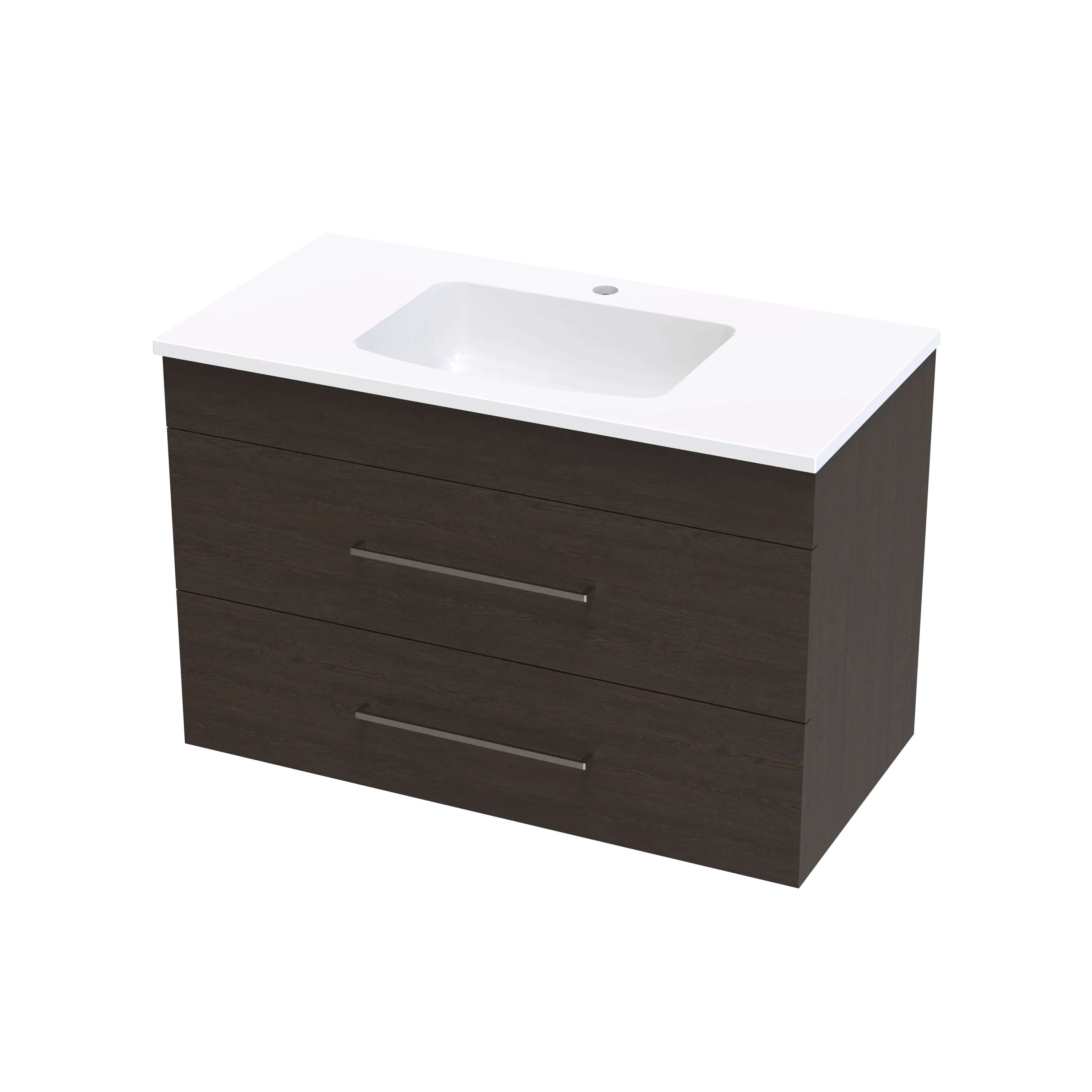 Cashmere Grove 900 Double Drawer Wall Vanity