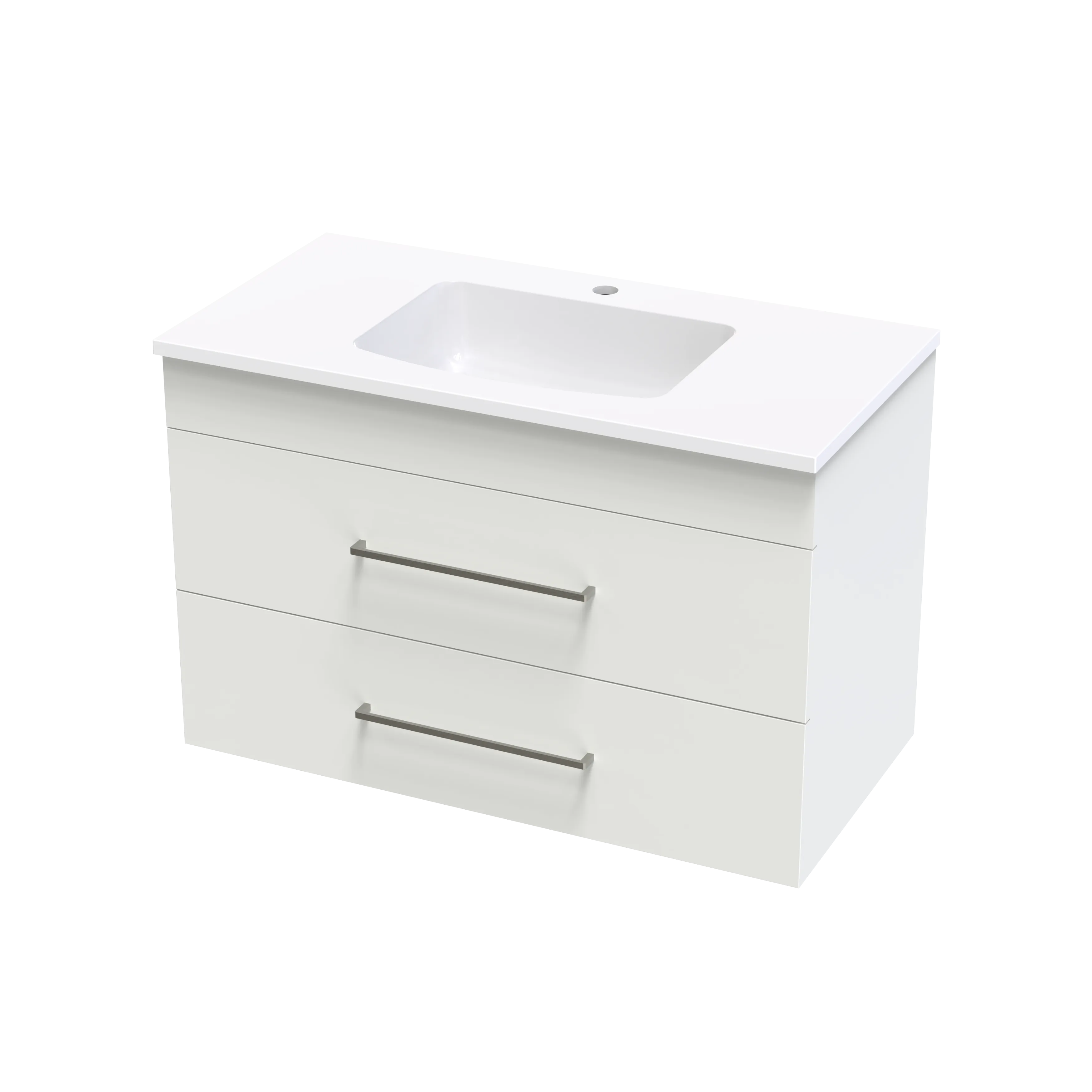 Cashmere Grove 900 Double Drawer Wall Vanity