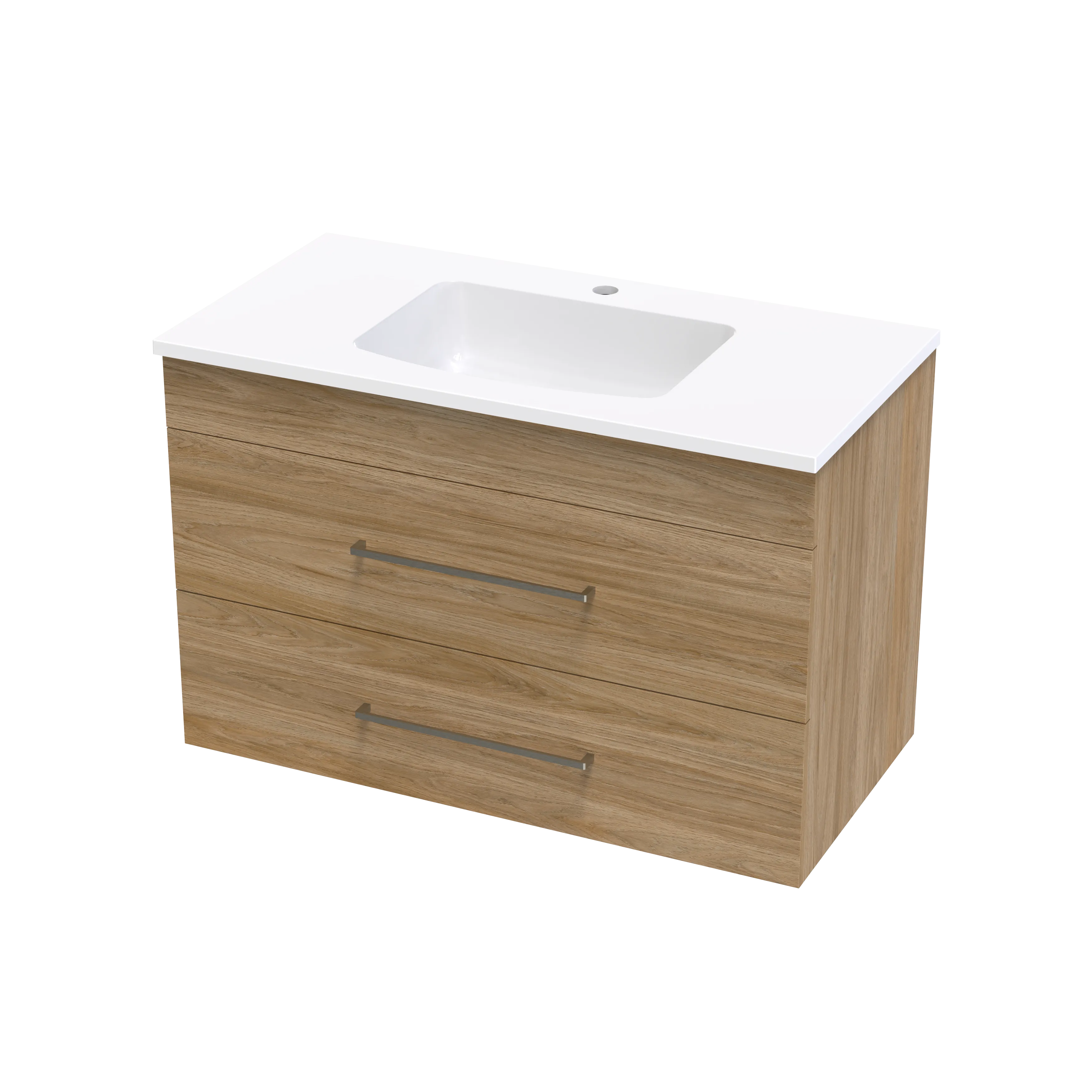 Cashmere Grove 900 Double Drawer Wall Vanity