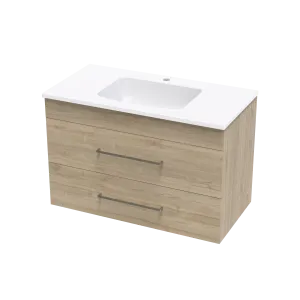 Cashmere Grove 900 Double Drawer Wall Vanity