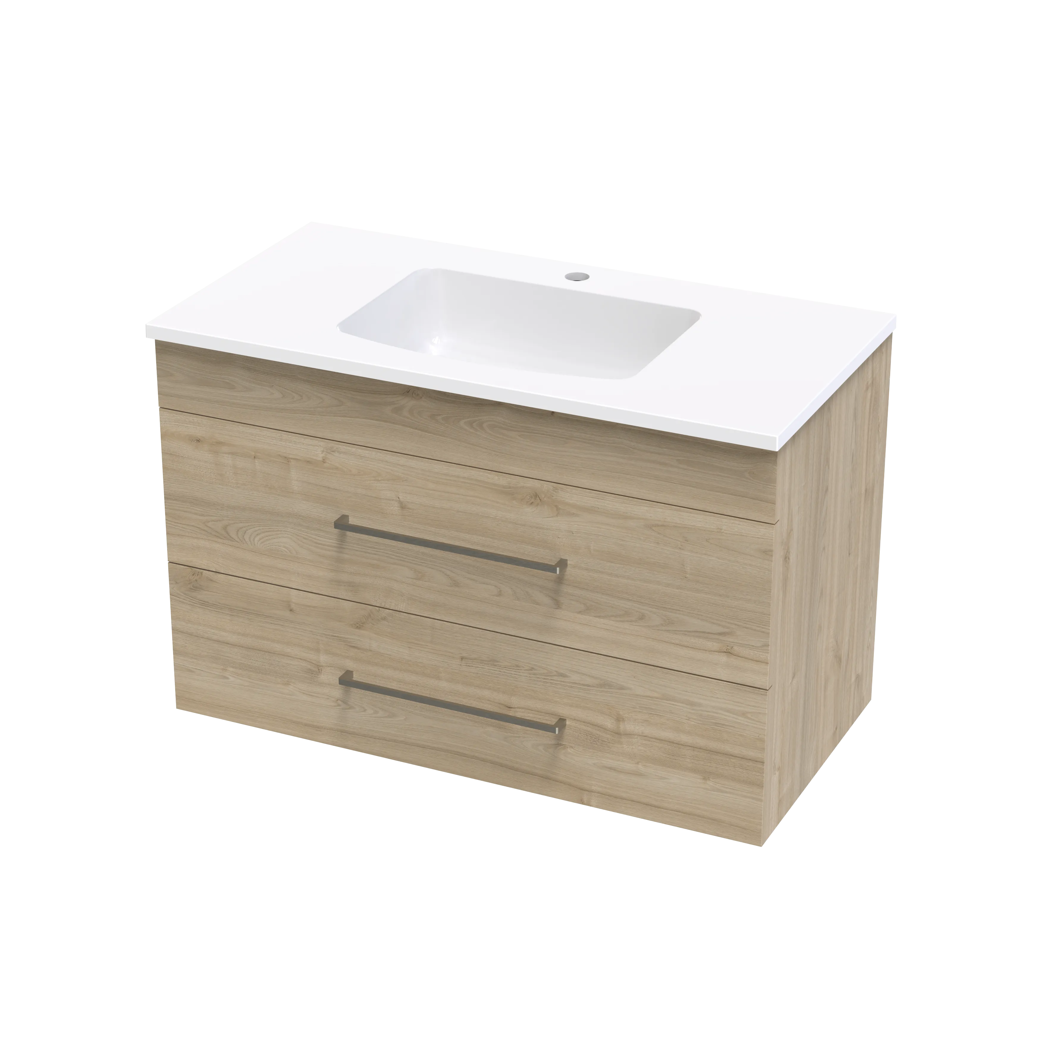 Cashmere Grove 900 Double Drawer Wall Vanity