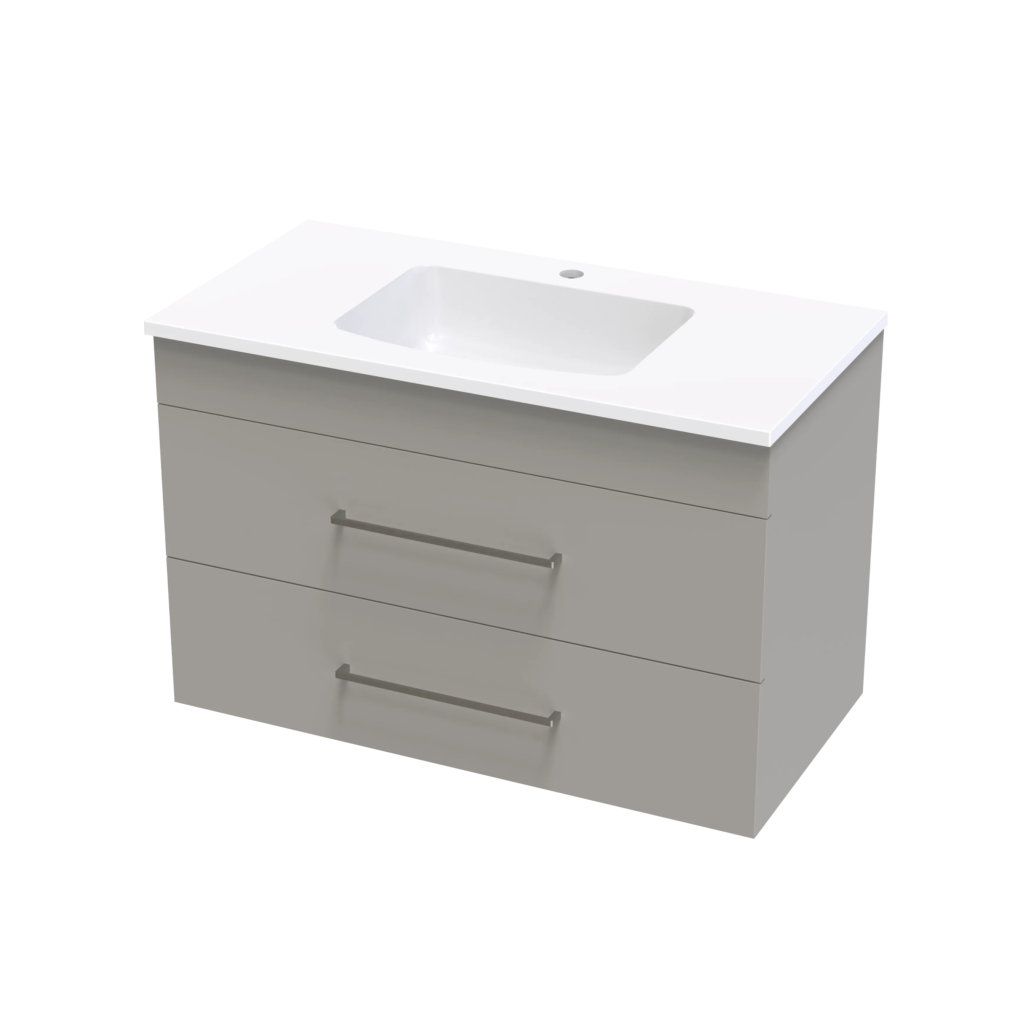 Cashmere Grove 900 Double Drawer Wall Vanity