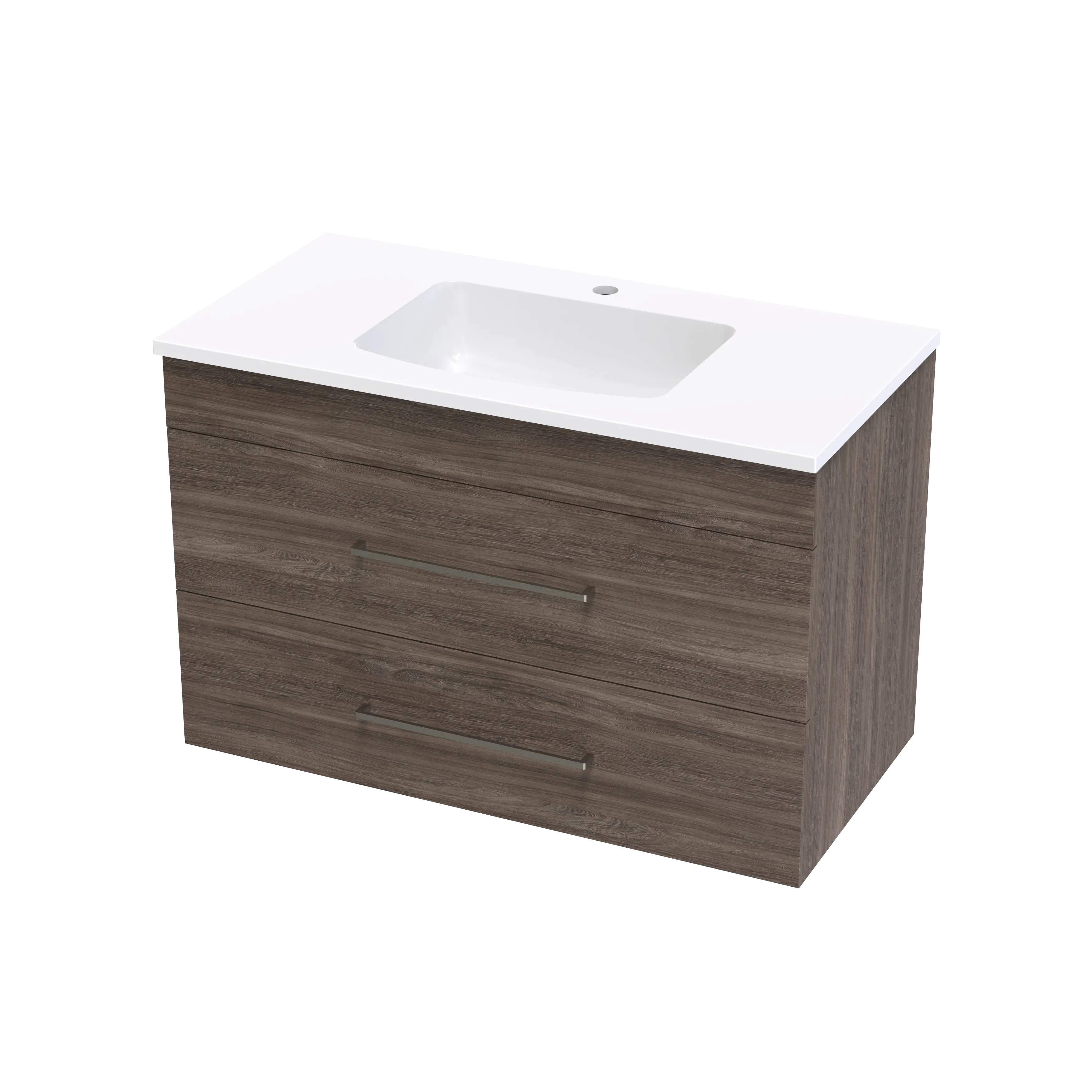 Cashmere Grove 900 Double Drawer Wall Vanity