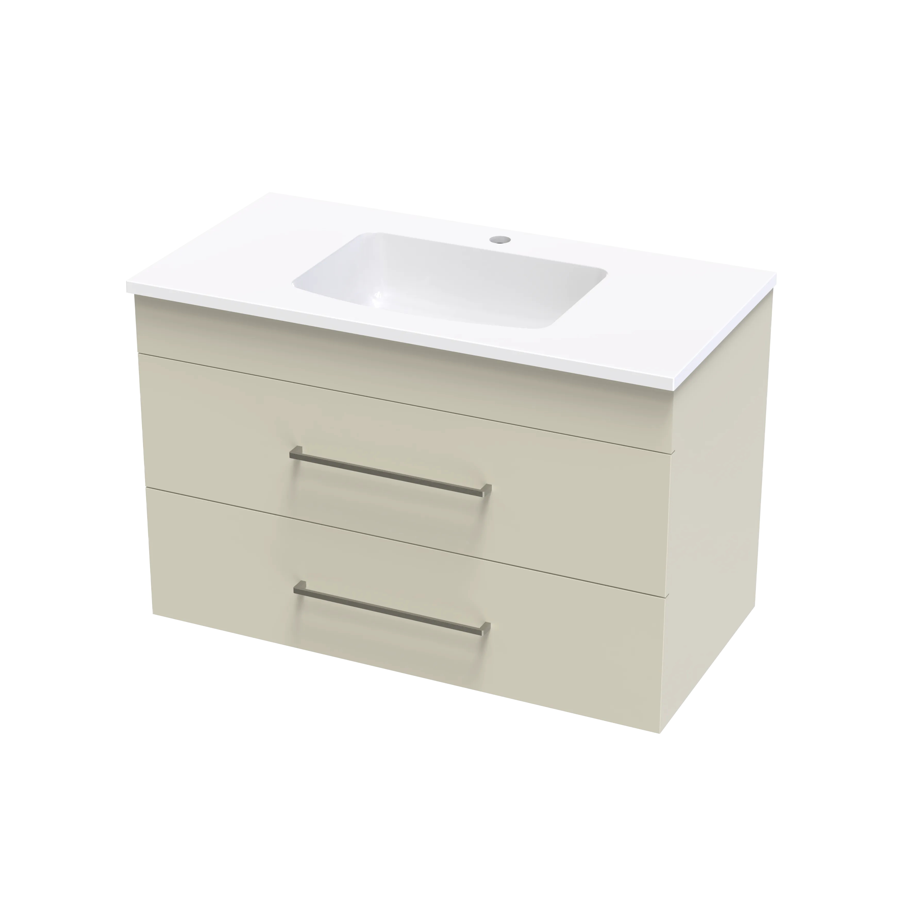 Cashmere Grove 900 Double Drawer Wall Vanity