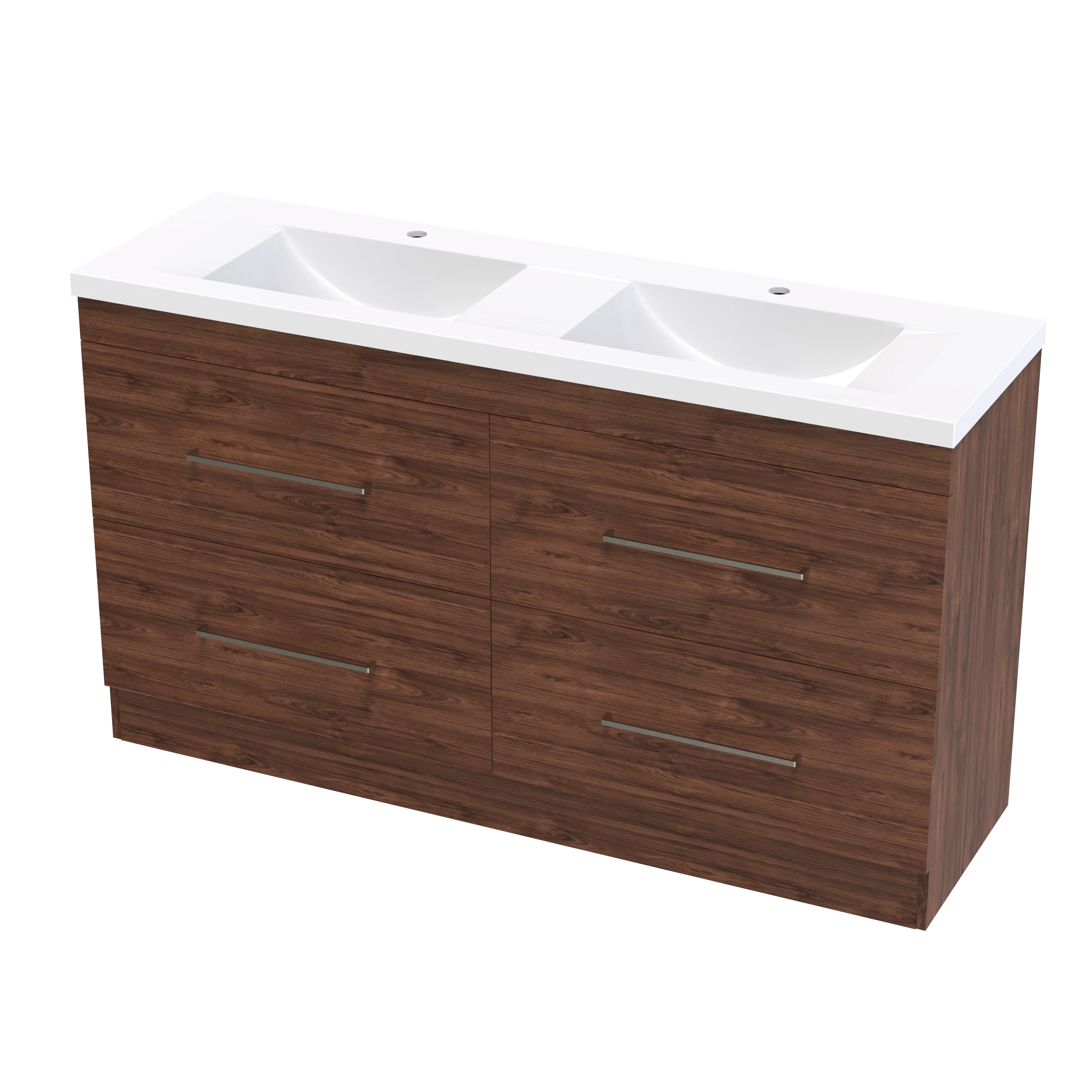 Cashmere Norfolk 1500 Double Bowl Double Drawer Floor Vanity
