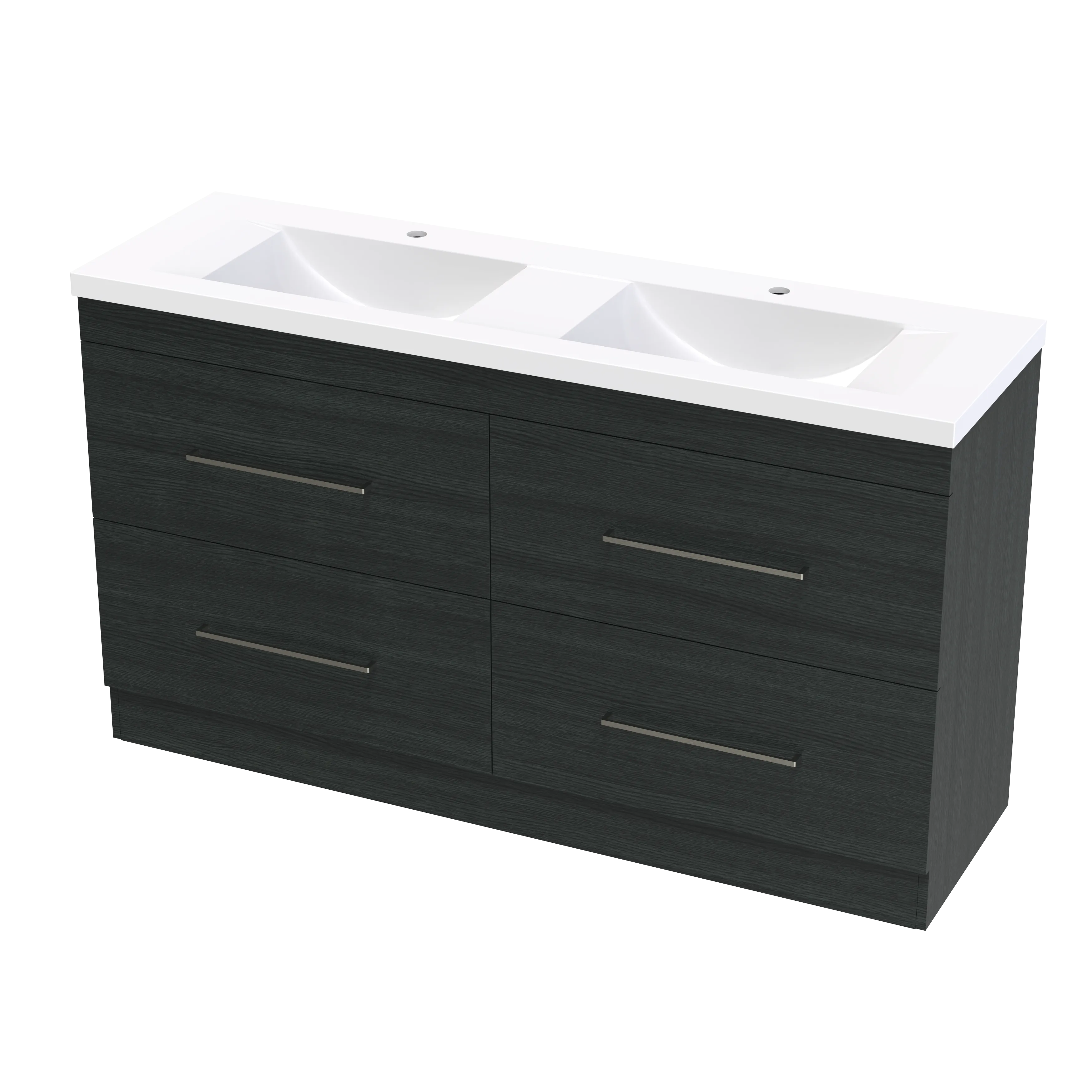 Cashmere Norfolk 1500 Double Bowl Double Drawer Floor Vanity