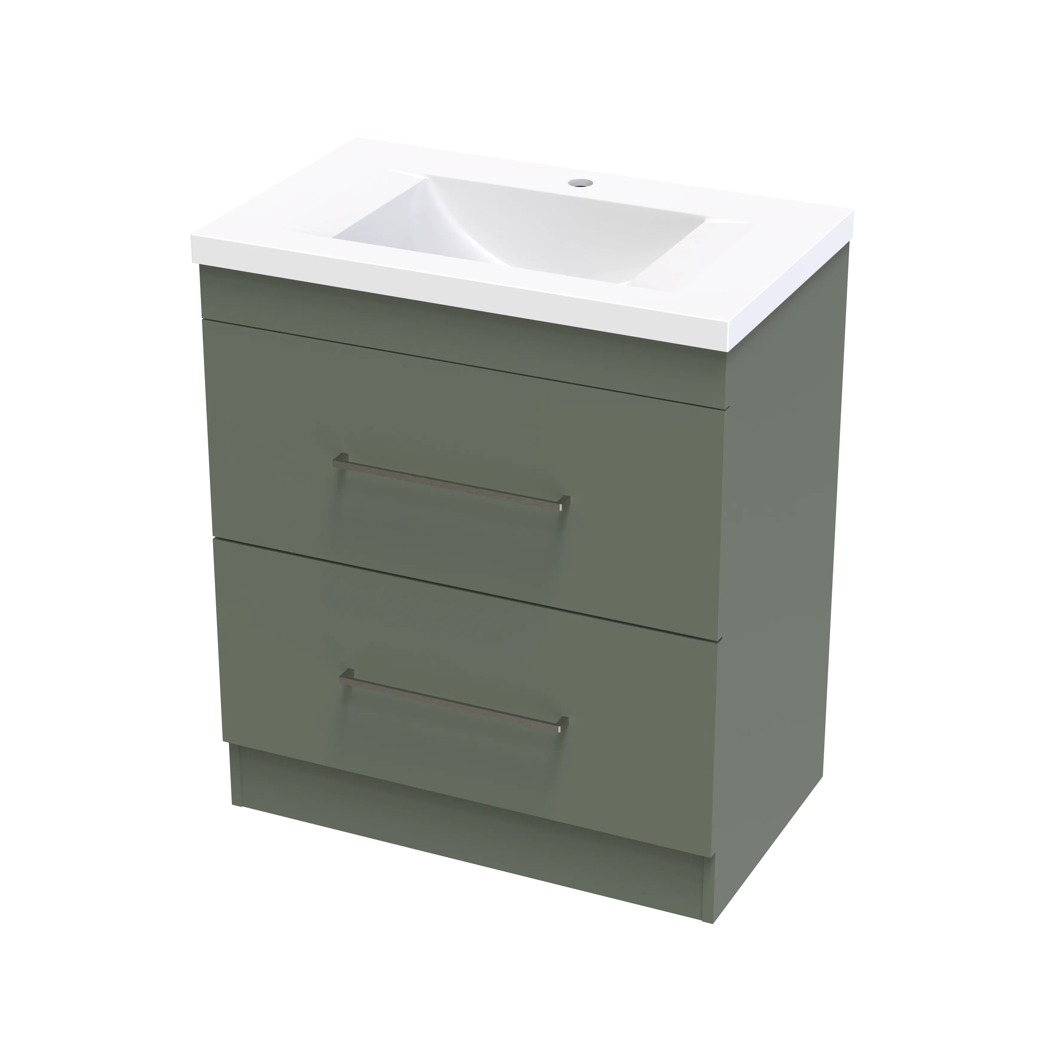 Cashmere Norfolk 750 Double Drawer Floor Vanity