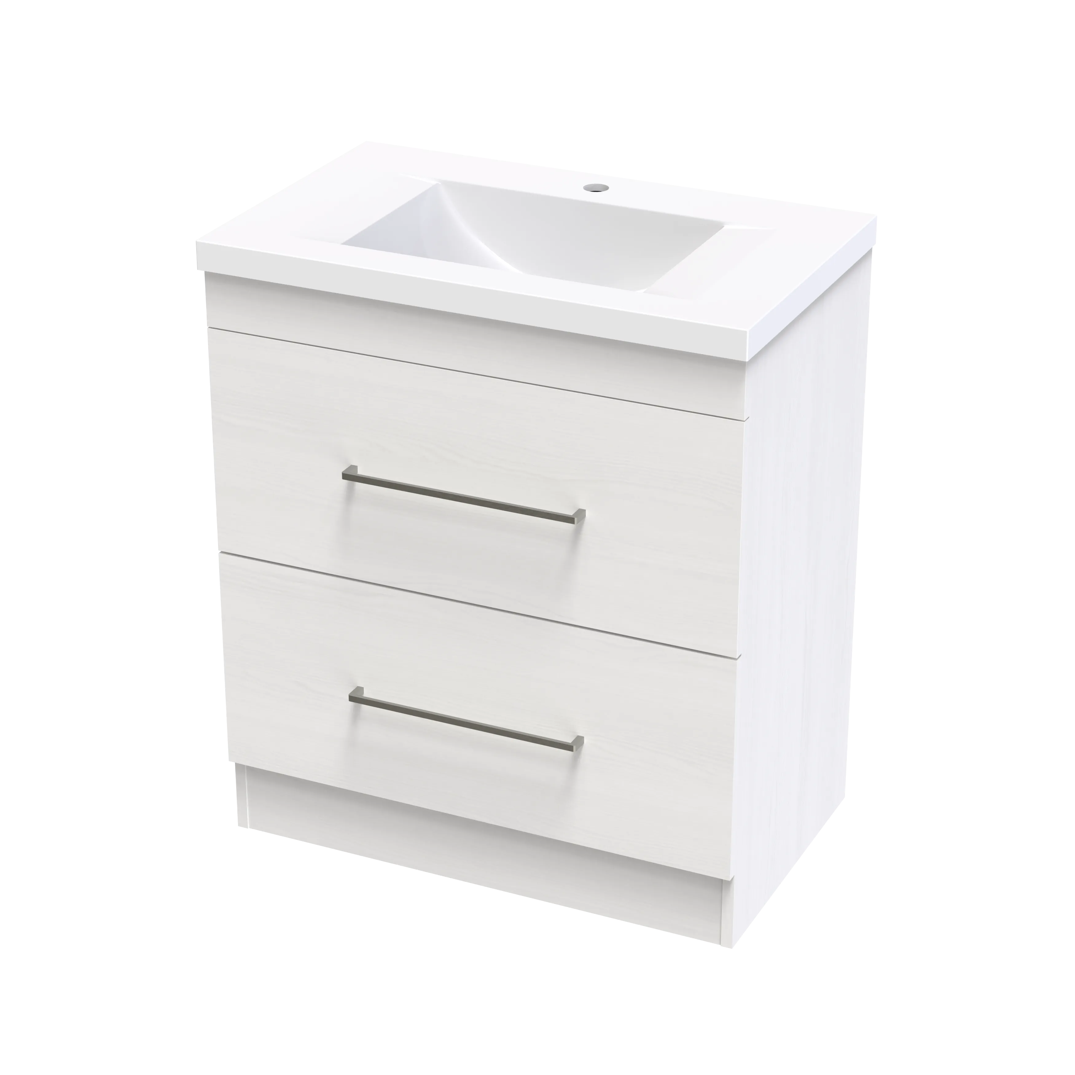 Cashmere Norfolk 750 Double Drawer Floor Vanity