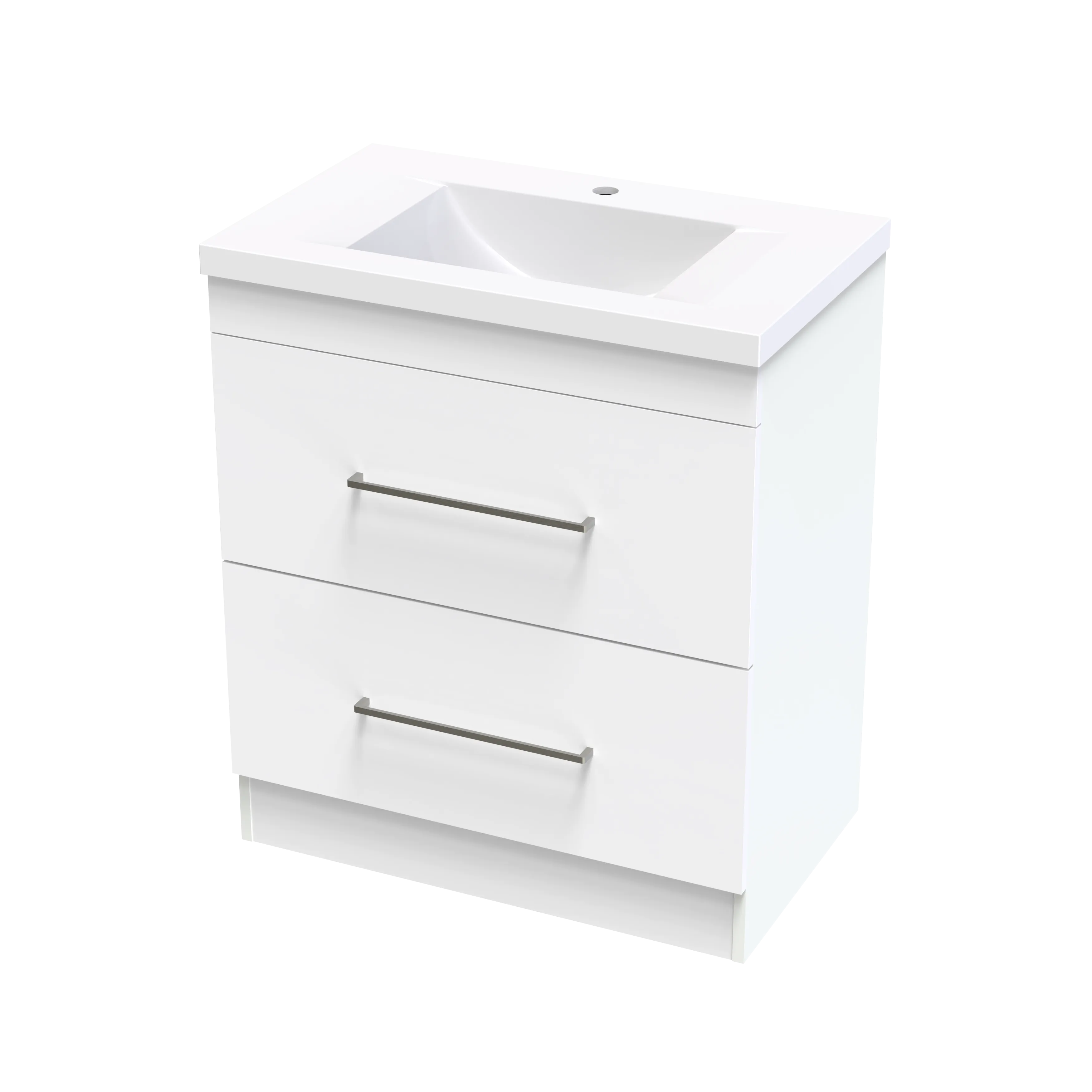 Cashmere Norfolk 750 Double Drawer Floor Vanity