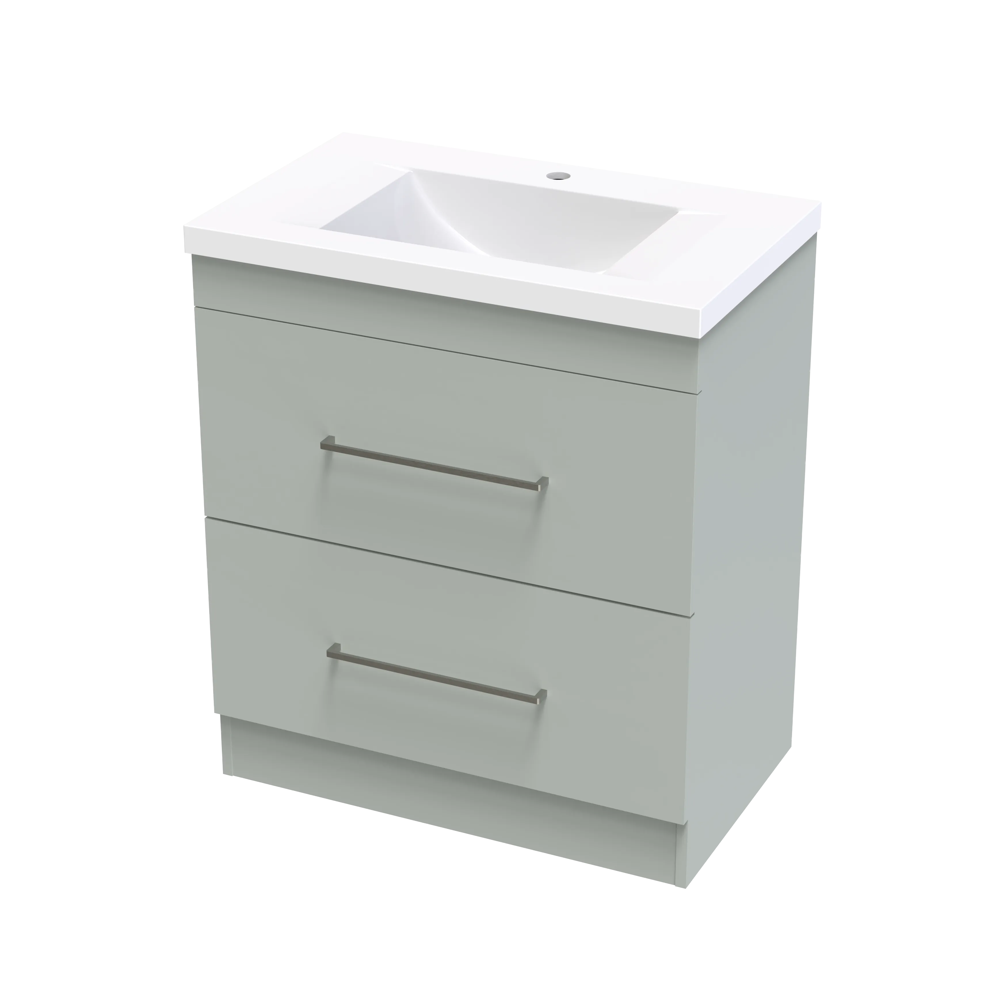 Cashmere Norfolk 750 Double Drawer Floor Vanity
