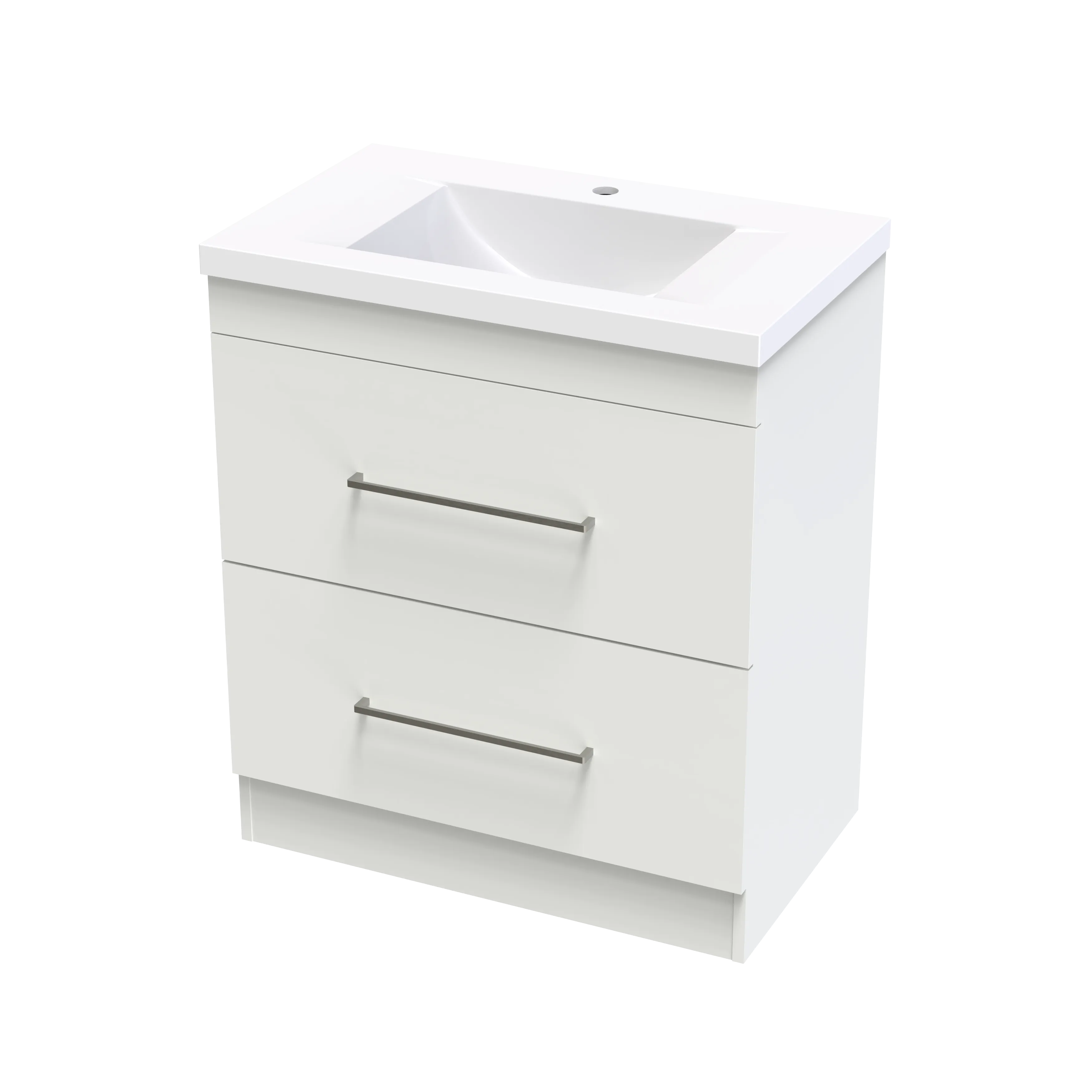 Cashmere Norfolk 750 Double Drawer Floor Vanity