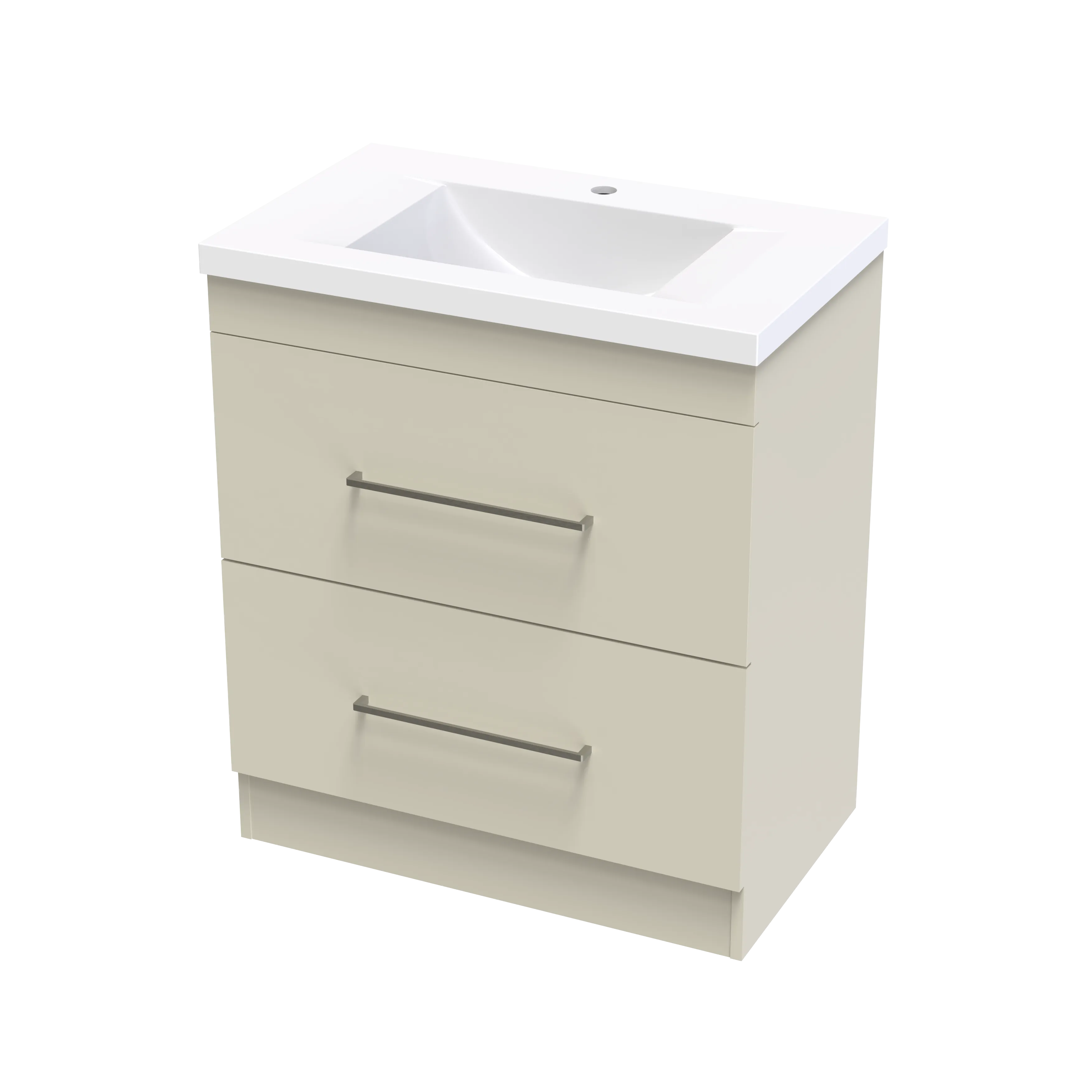Cashmere Norfolk 750 Double Drawer Floor Vanity