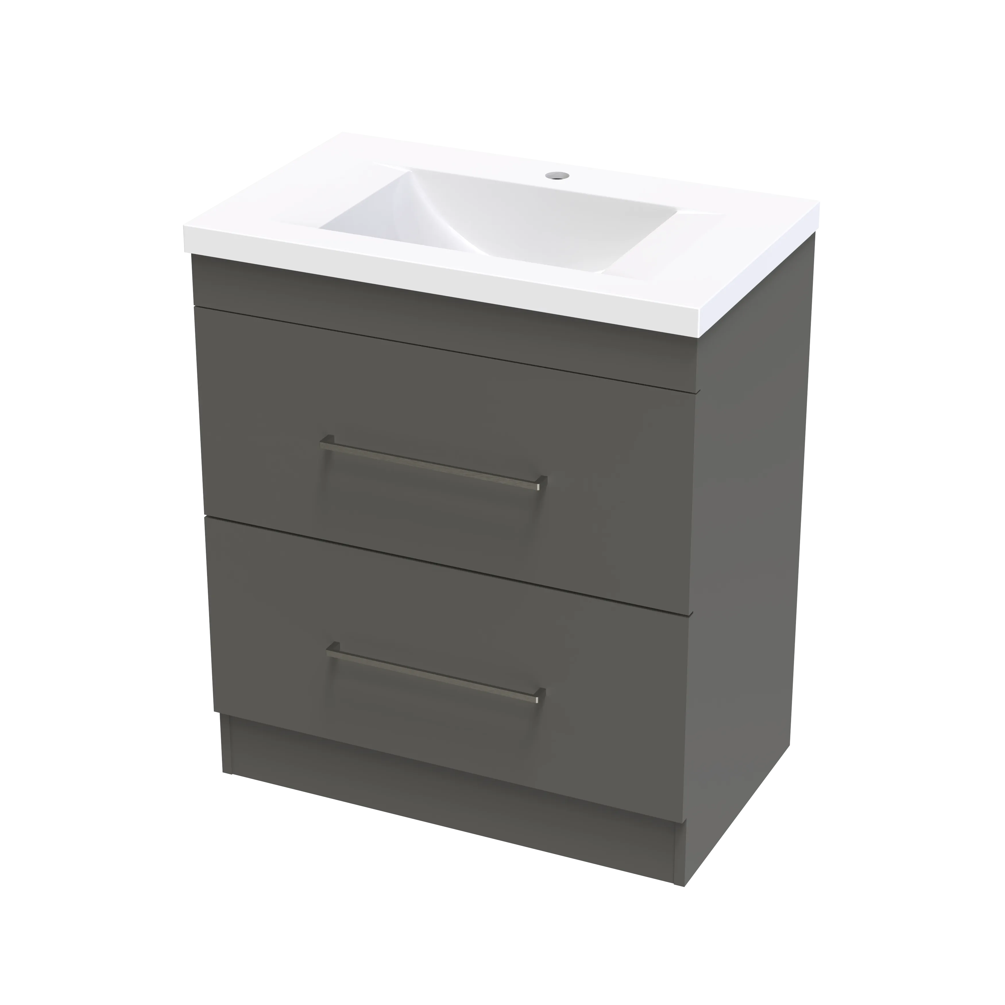 Cashmere Norfolk 750 Double Drawer Floor Vanity