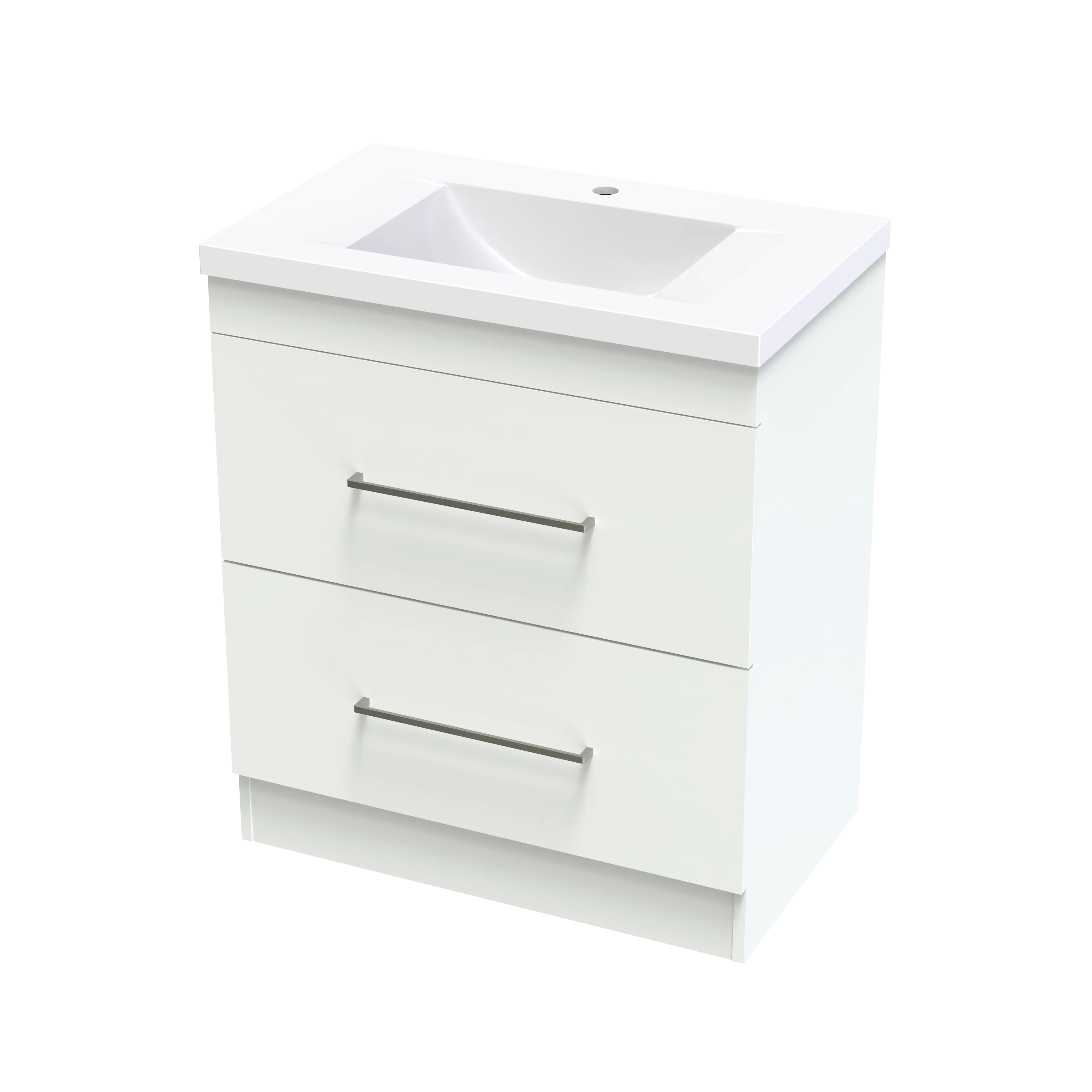 Cashmere Norfolk 750 Double Drawer Floor Vanity